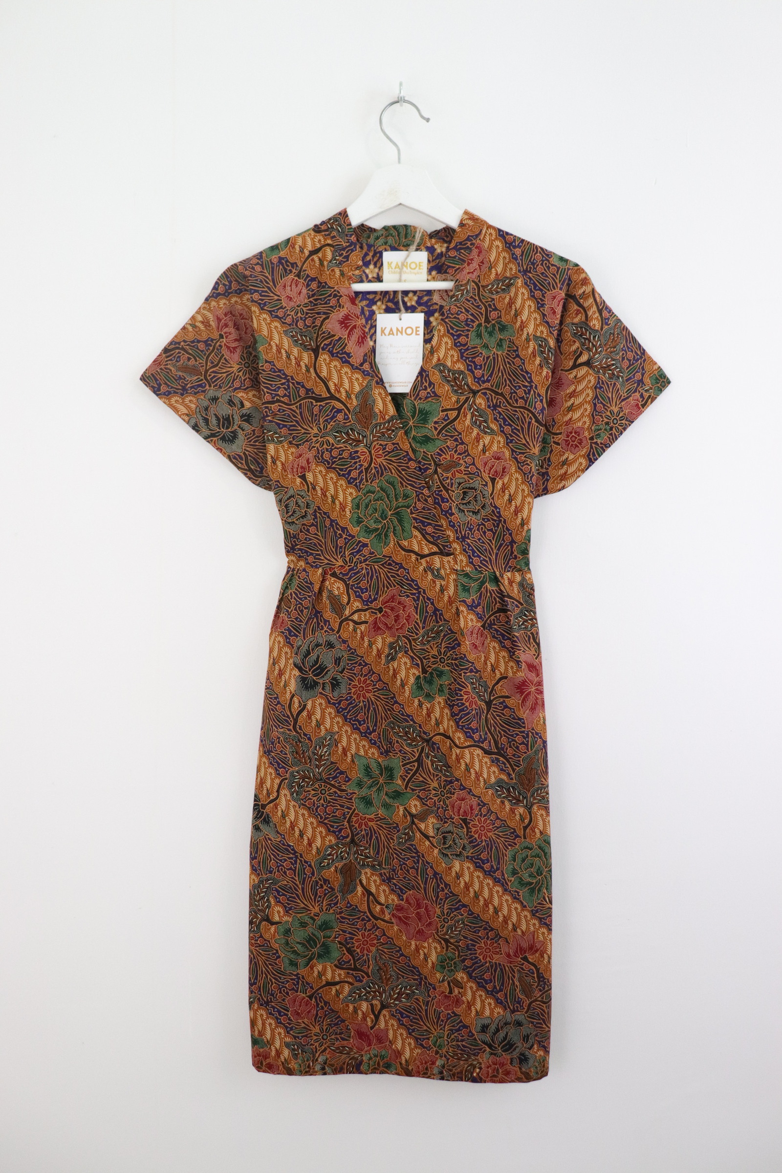 Kimono Wrap Dress w/ Mandarin Collar - Breezy Boo