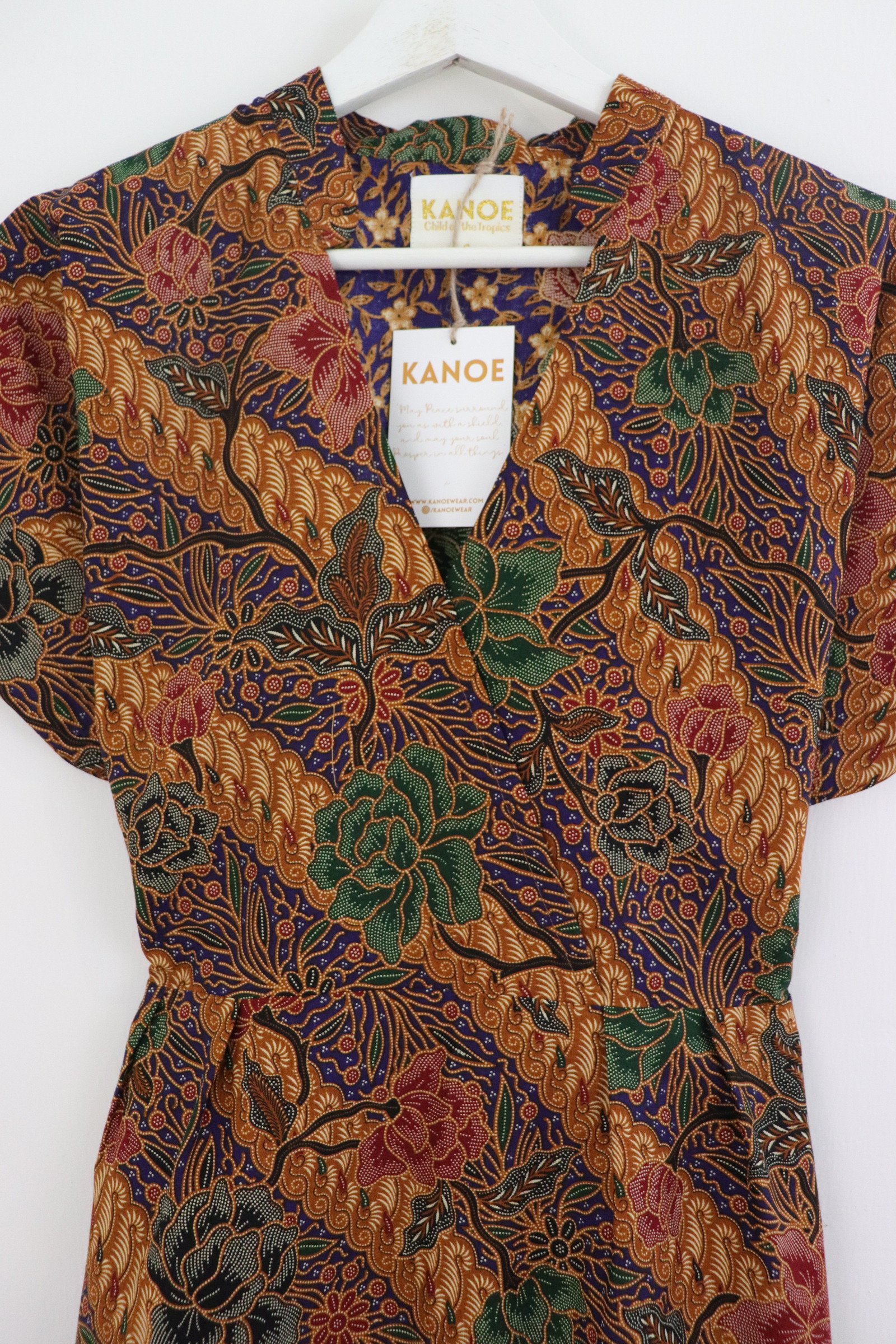 Kimono Wrap Dress w/ Mandarin Collar - Breezy Boo