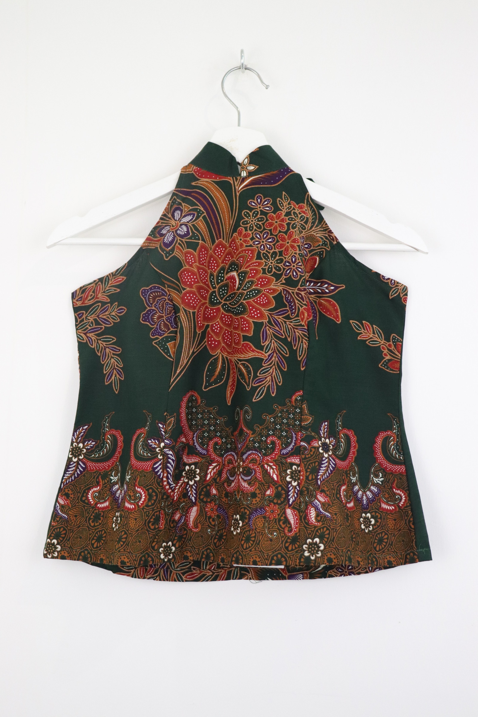 Halter Batik Top - Evergreen Sky