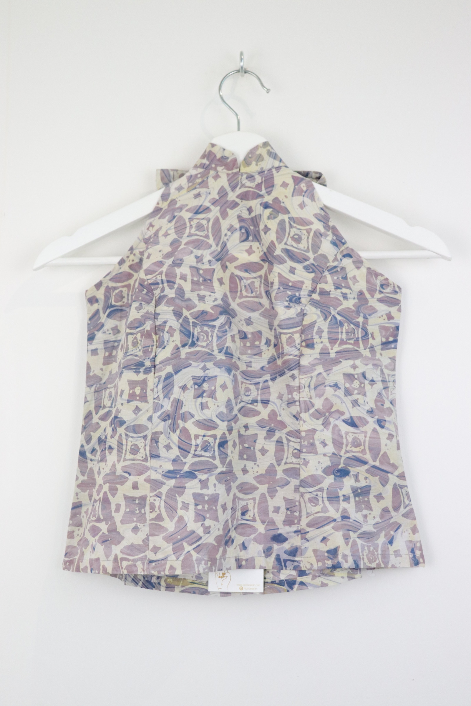 Halter Batik Top - Radiant Lilac [ HandMade ]