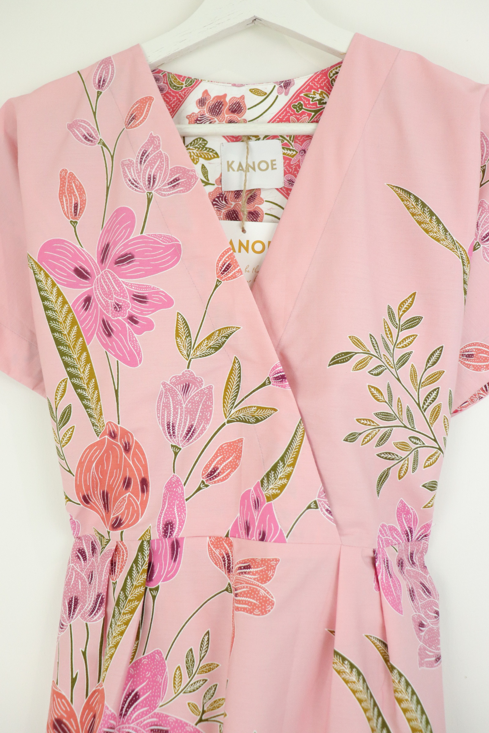  Kimono Wrap Dress [ Short ] - Mellow Blush