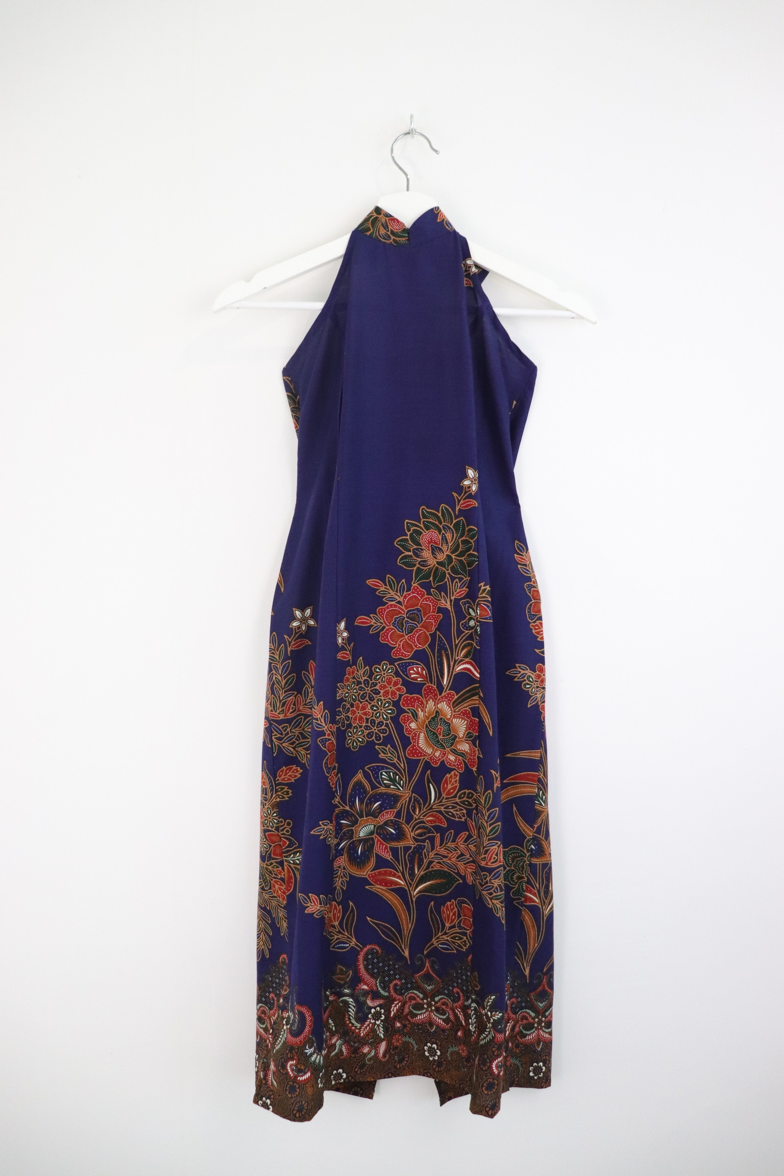 Halter Batik Dress - Midnight Garden