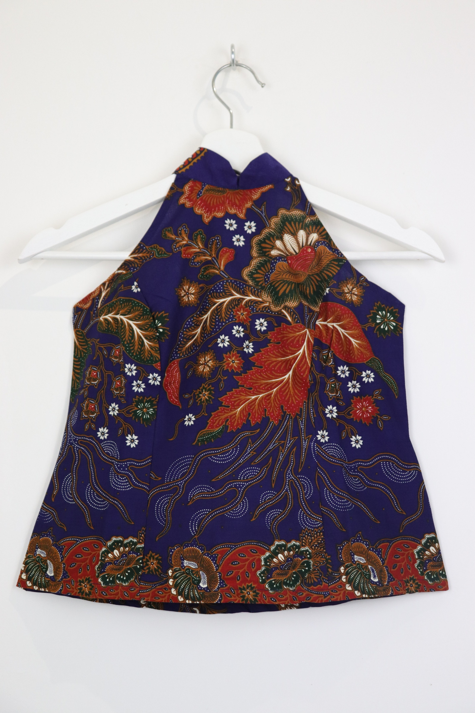 Halter Batik Top - Lunar Waves