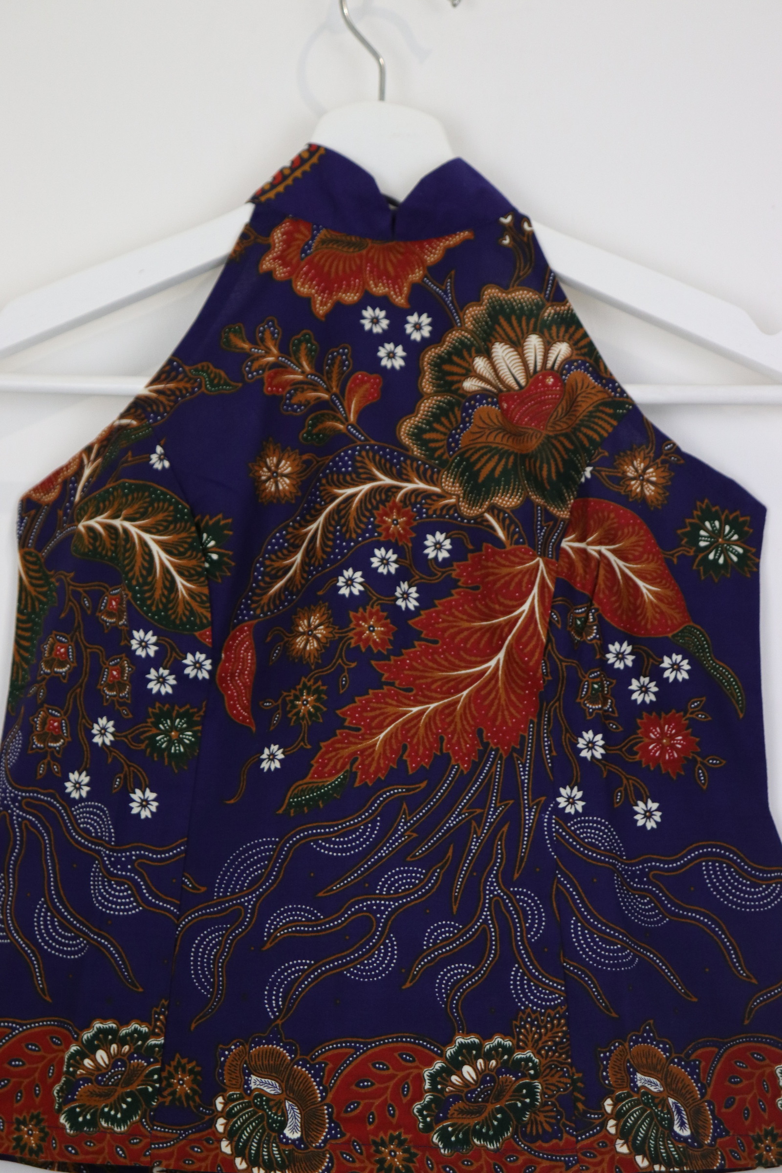 Halter Batik Top - Lunar Waves