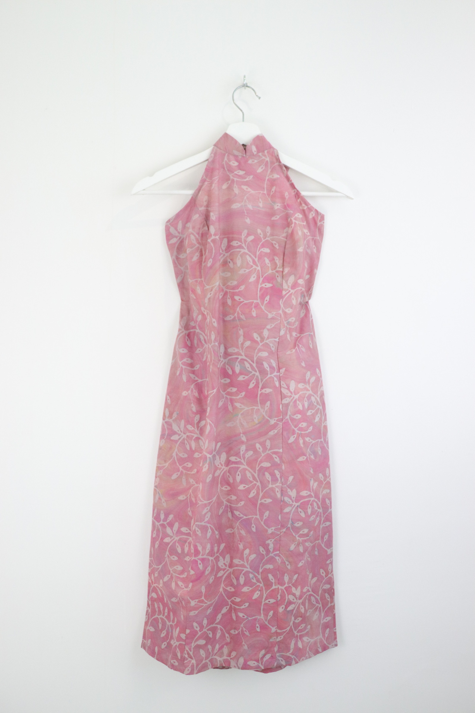 Halter Batik Dress - Rosy Blush [ HandMade ] [ S ]