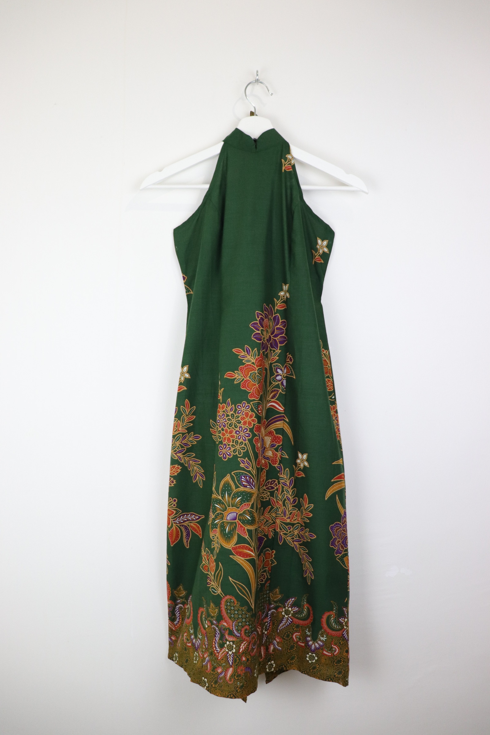 Halter Batik Dress - Emerald Rain