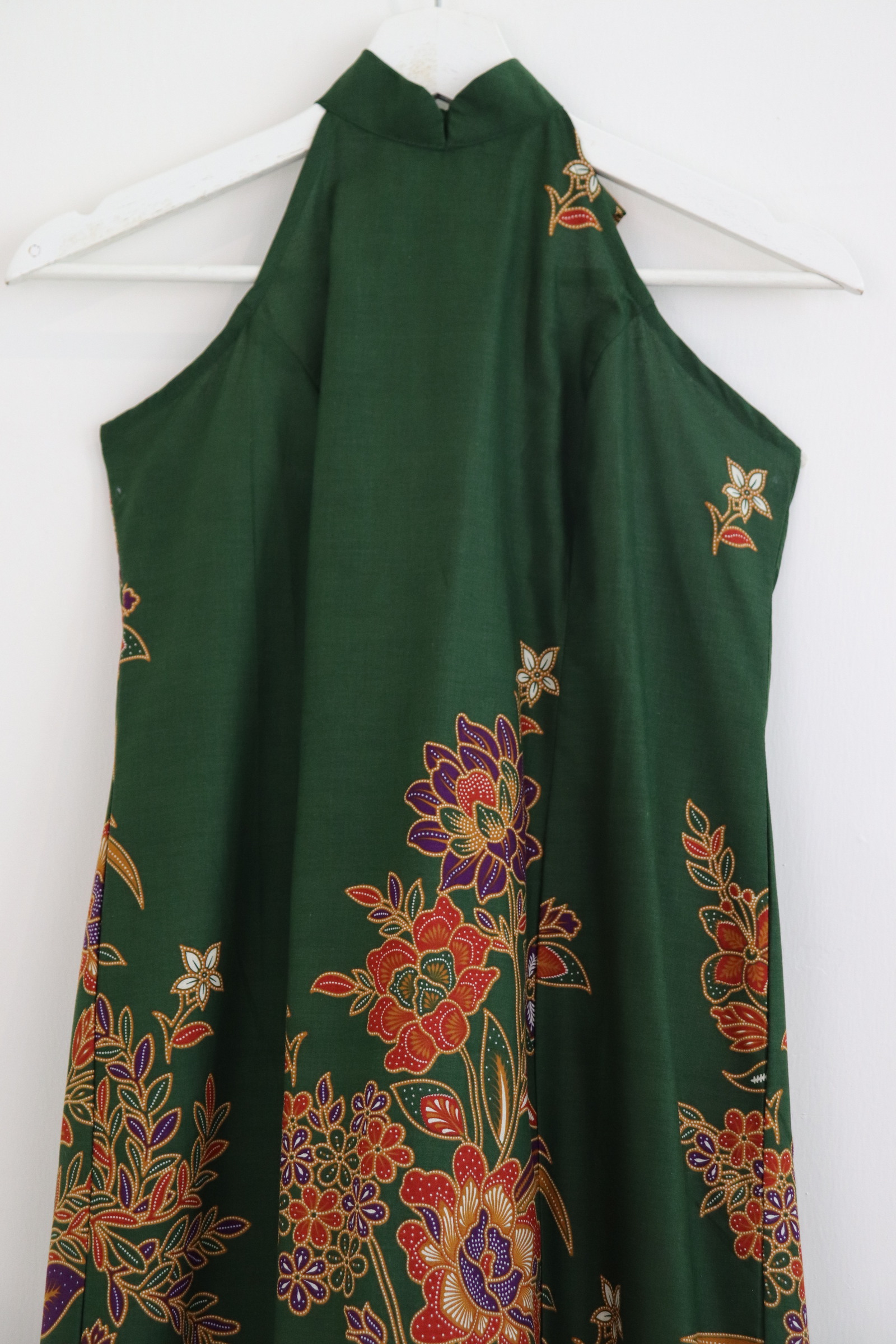 Halter Batik Dress - Emerald Rain
