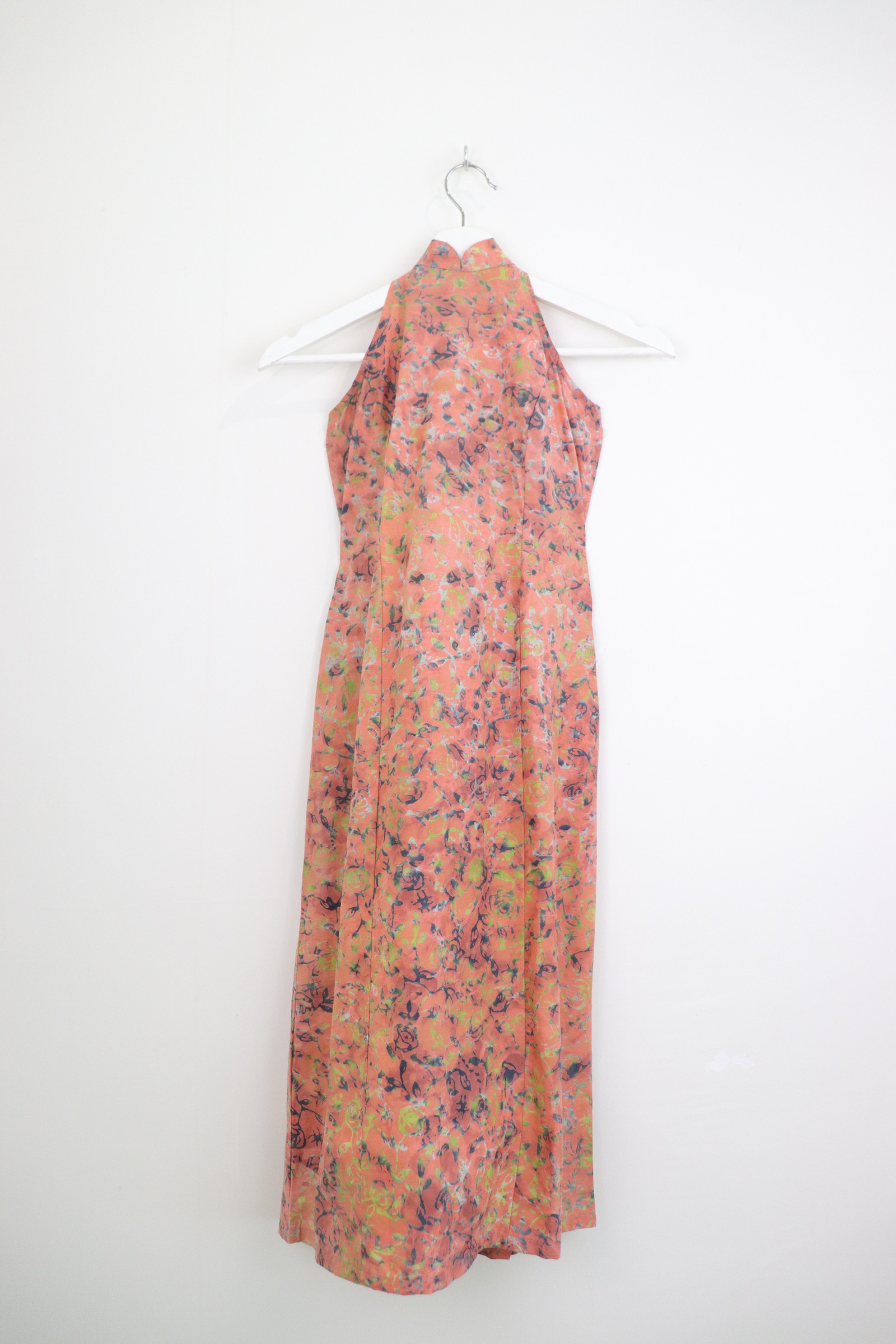 Halter Batik Dress - Dusk Petals [ HandMade ] [ M ]