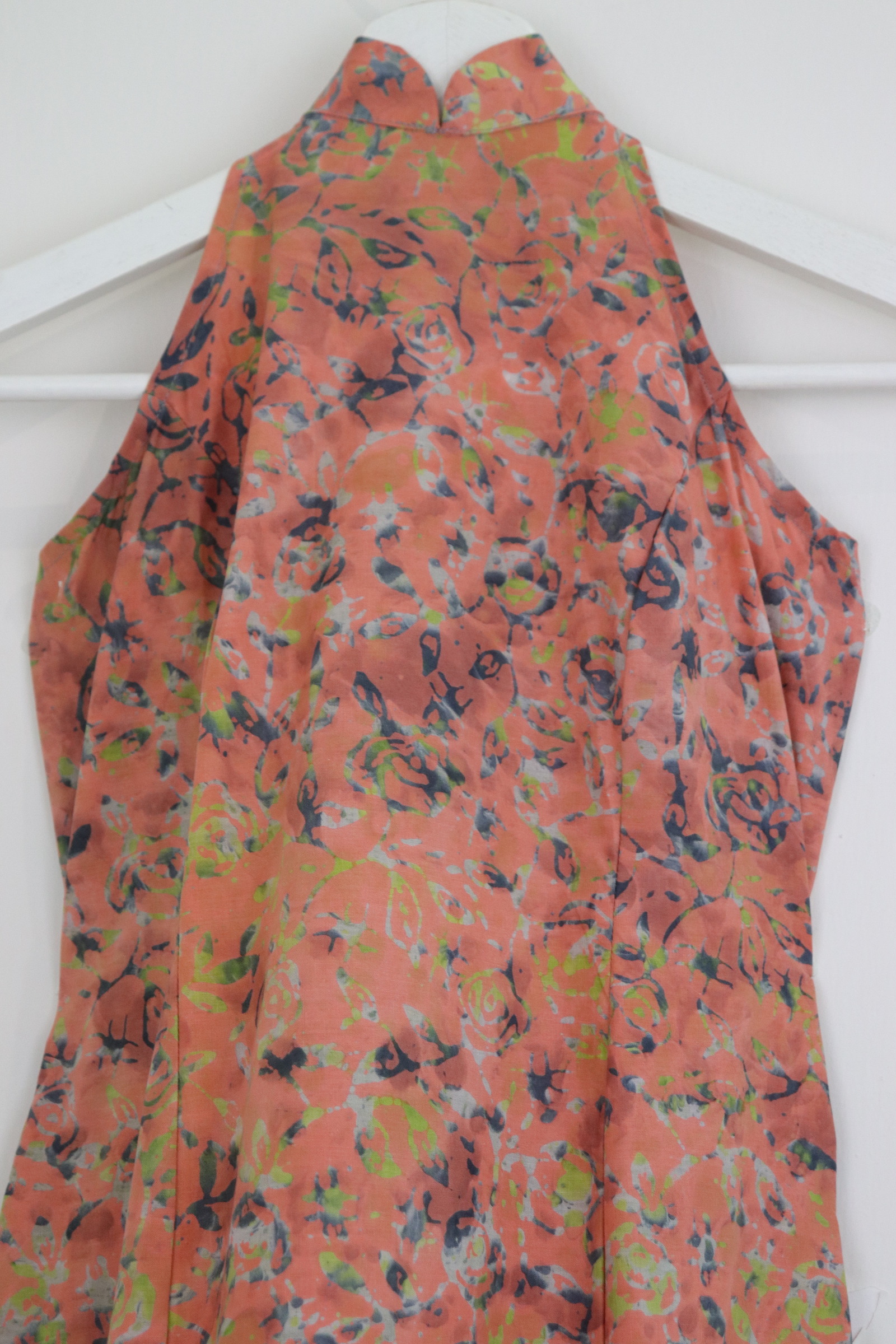 Halter Batik Dress - Dusk Petals [ HandMade ] [ M ]