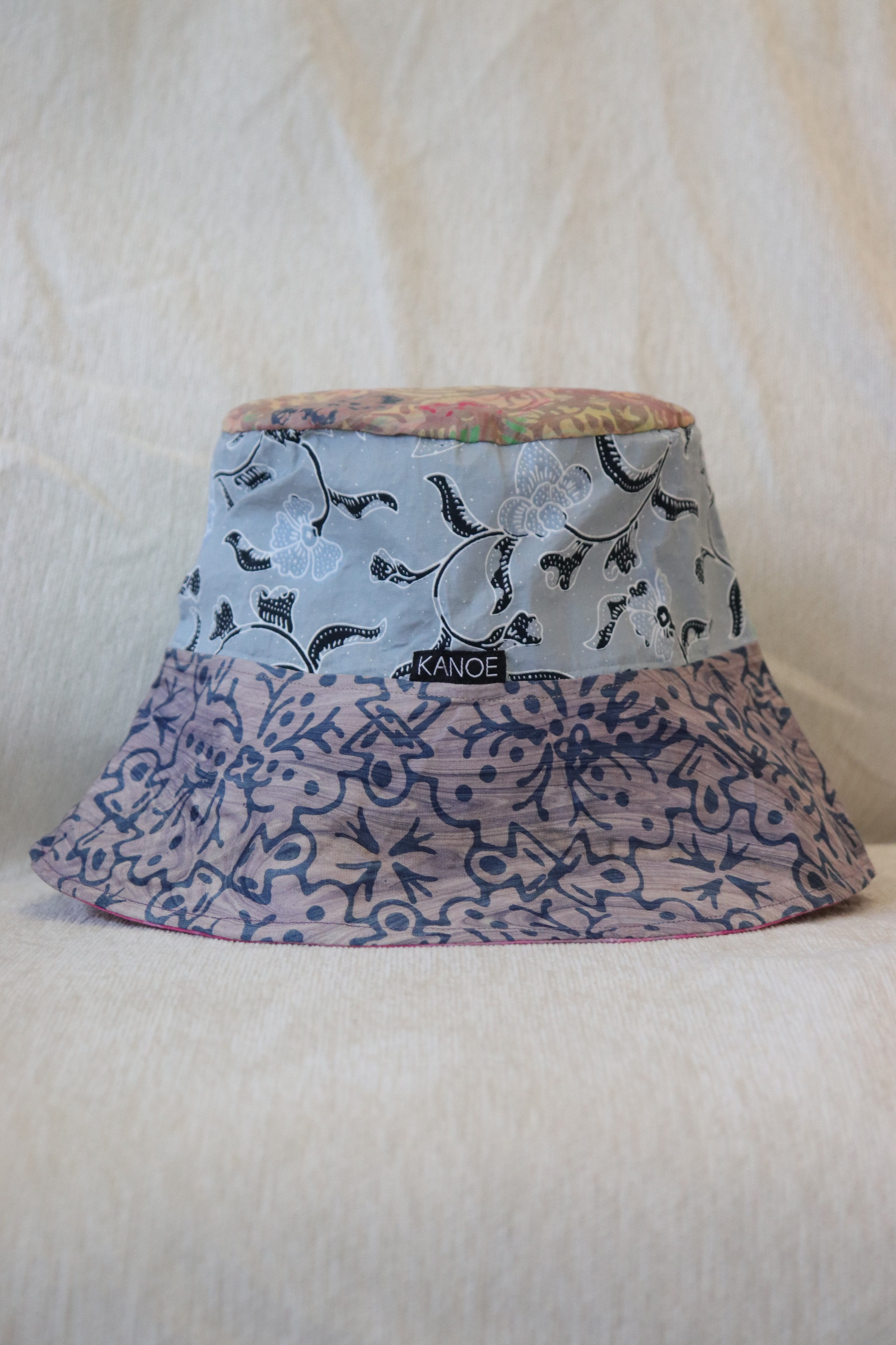 Patchwork Batik Bucket Hat Wide Brim - Nebula Love [ Handmade ]