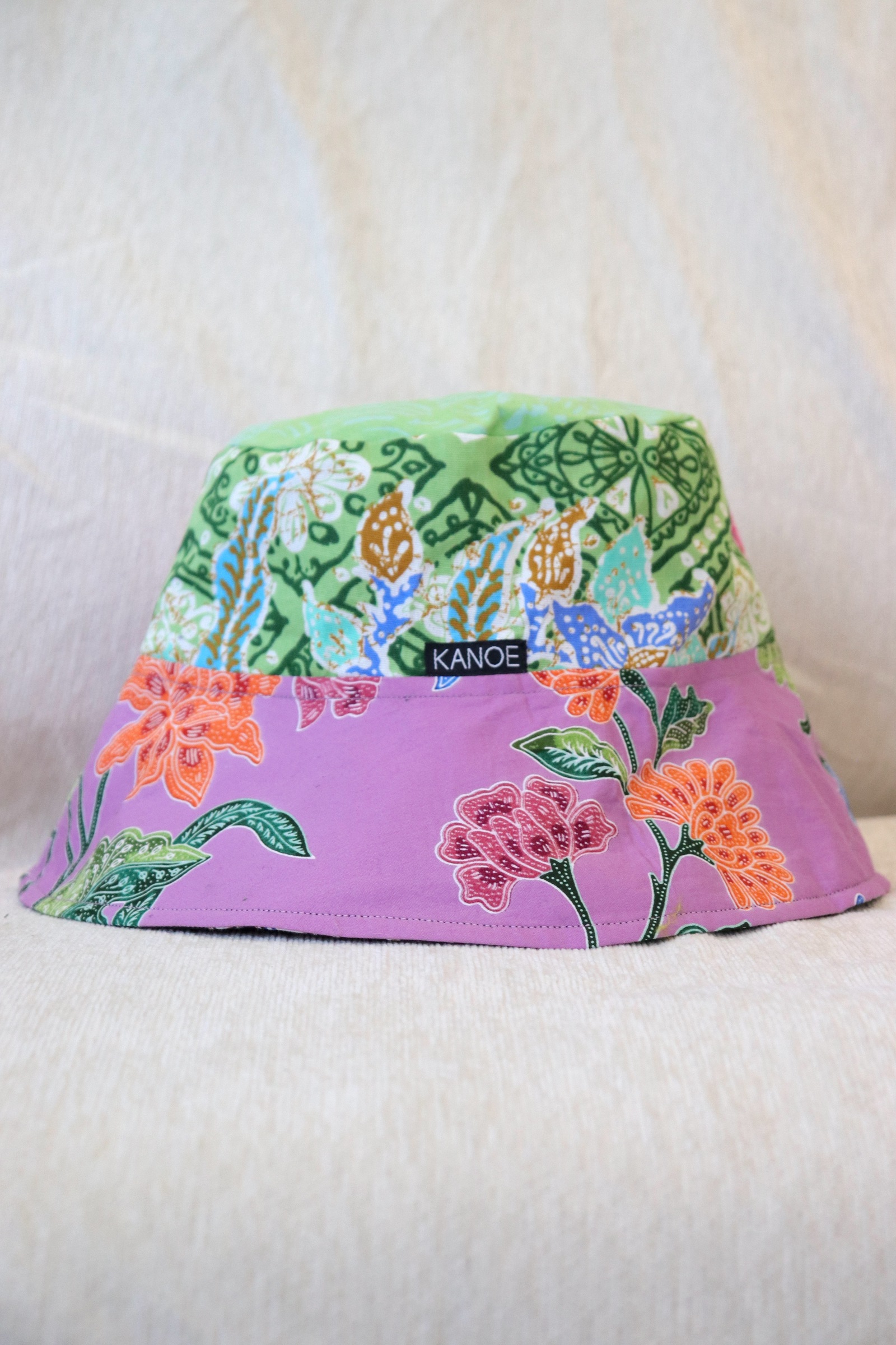 Patchwork Batik Bucket Hat Wide Brim - Love Dew [ Handmade ]
