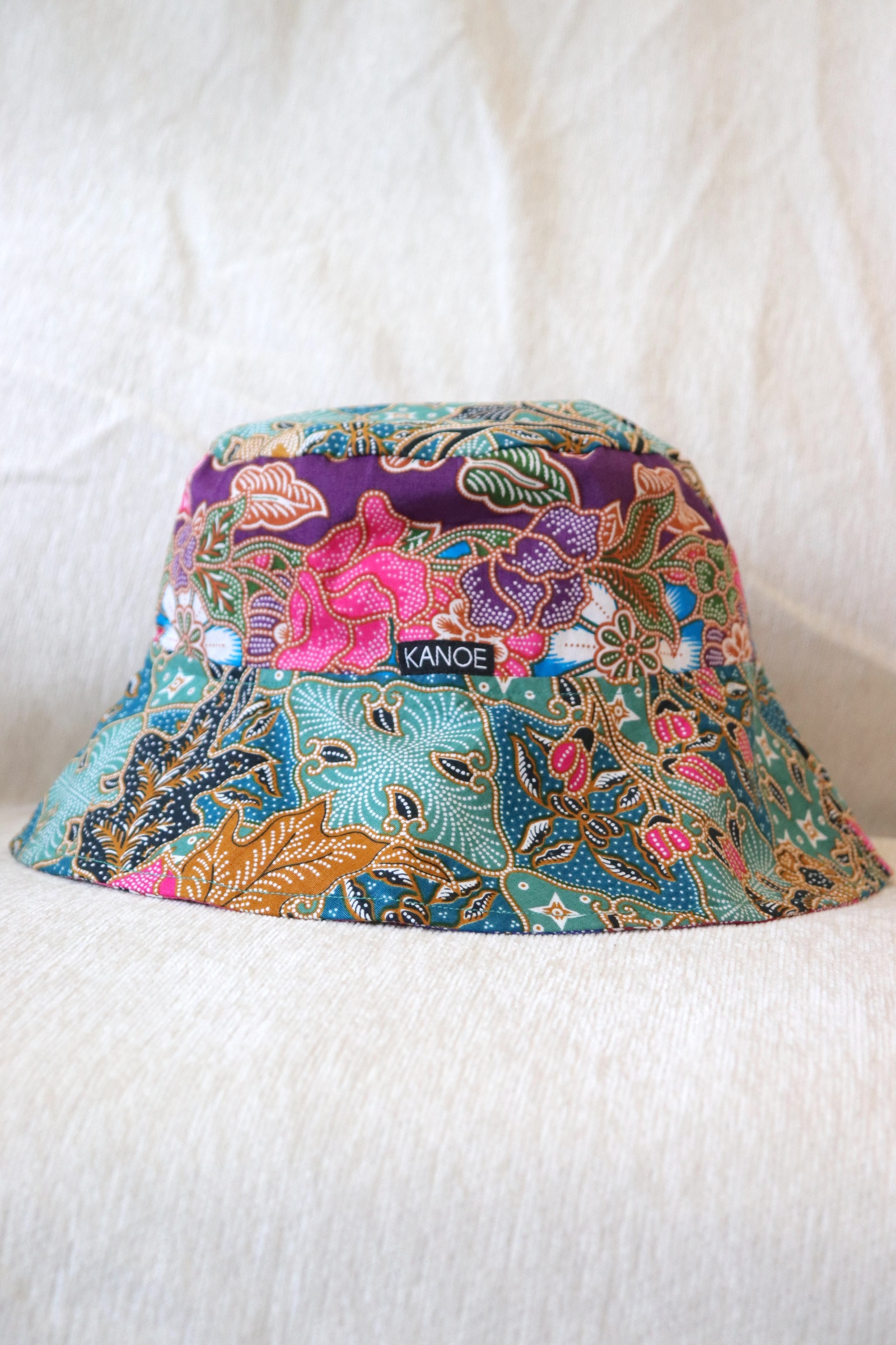Patchwork Batik Bucket Hat Wide Brim - Wanderlust