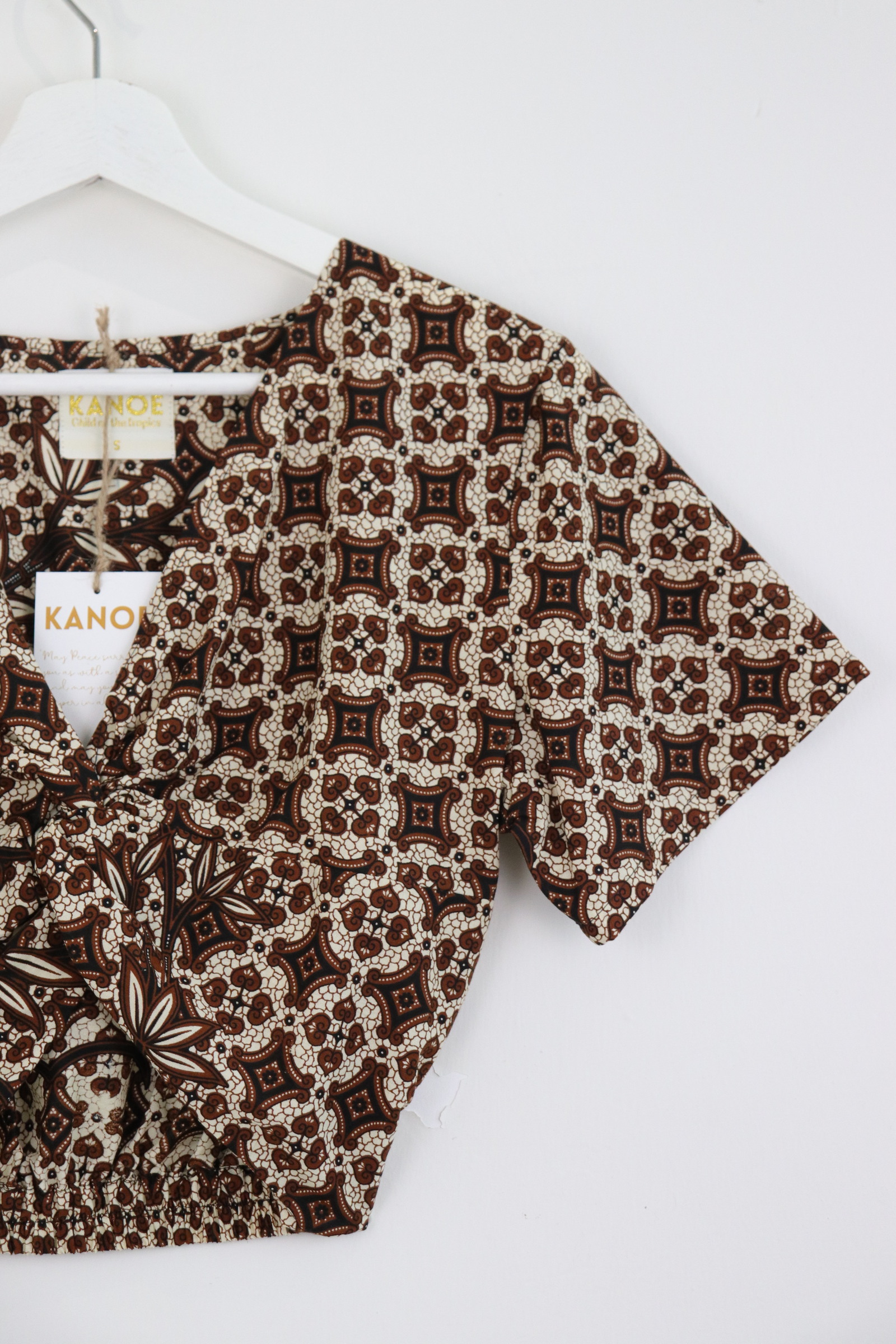 Twisted Front Batik Top - Kirana