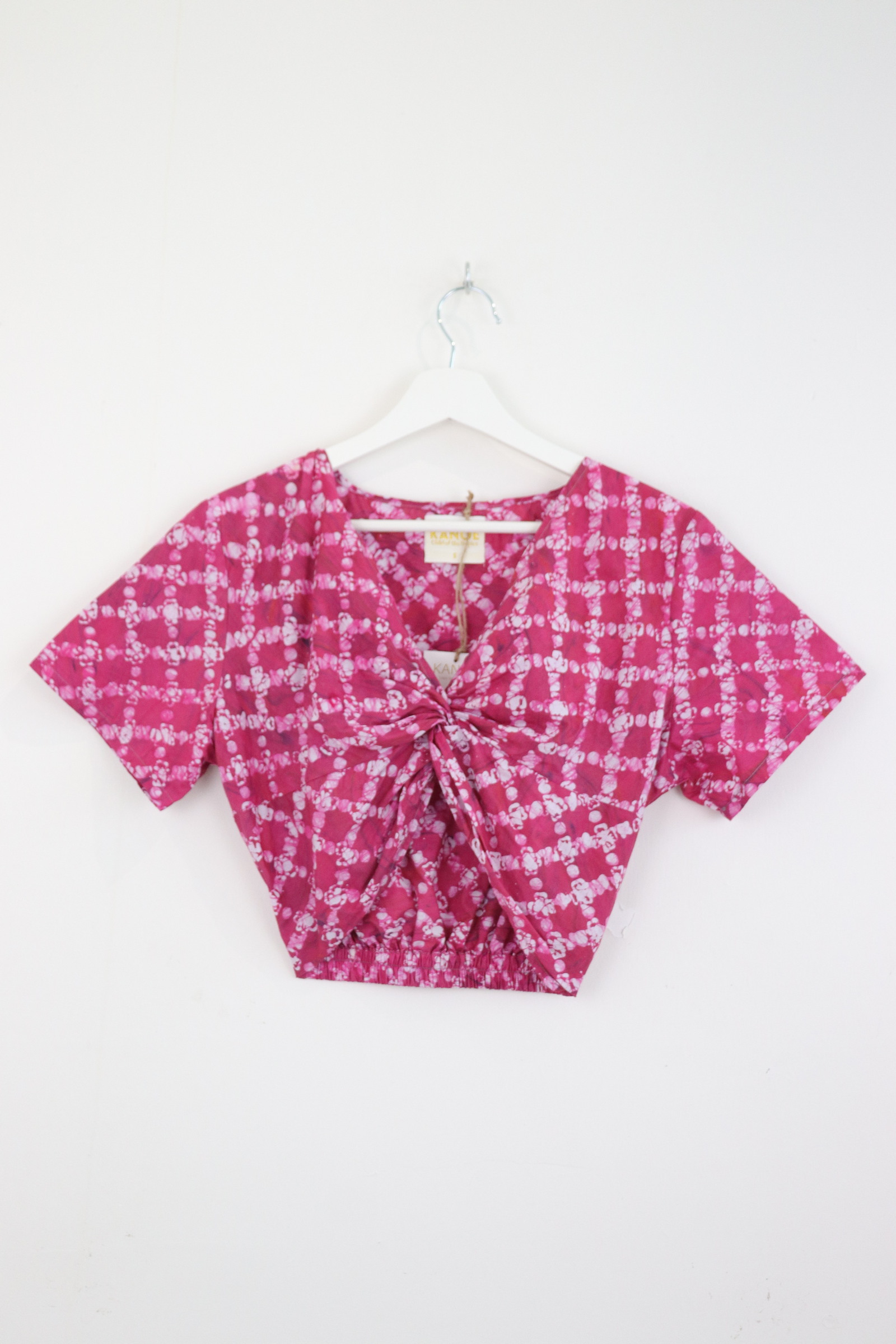 HandStamped Twisted Top - Amorous Bloom