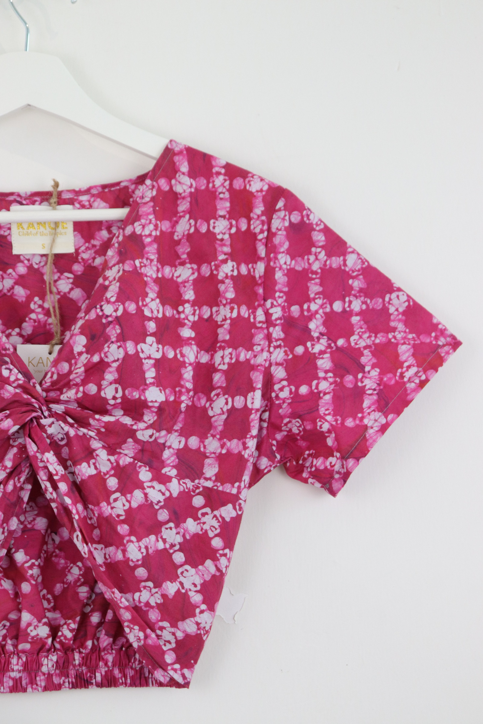 HandStamped Twisted Top - Amorous Bloom