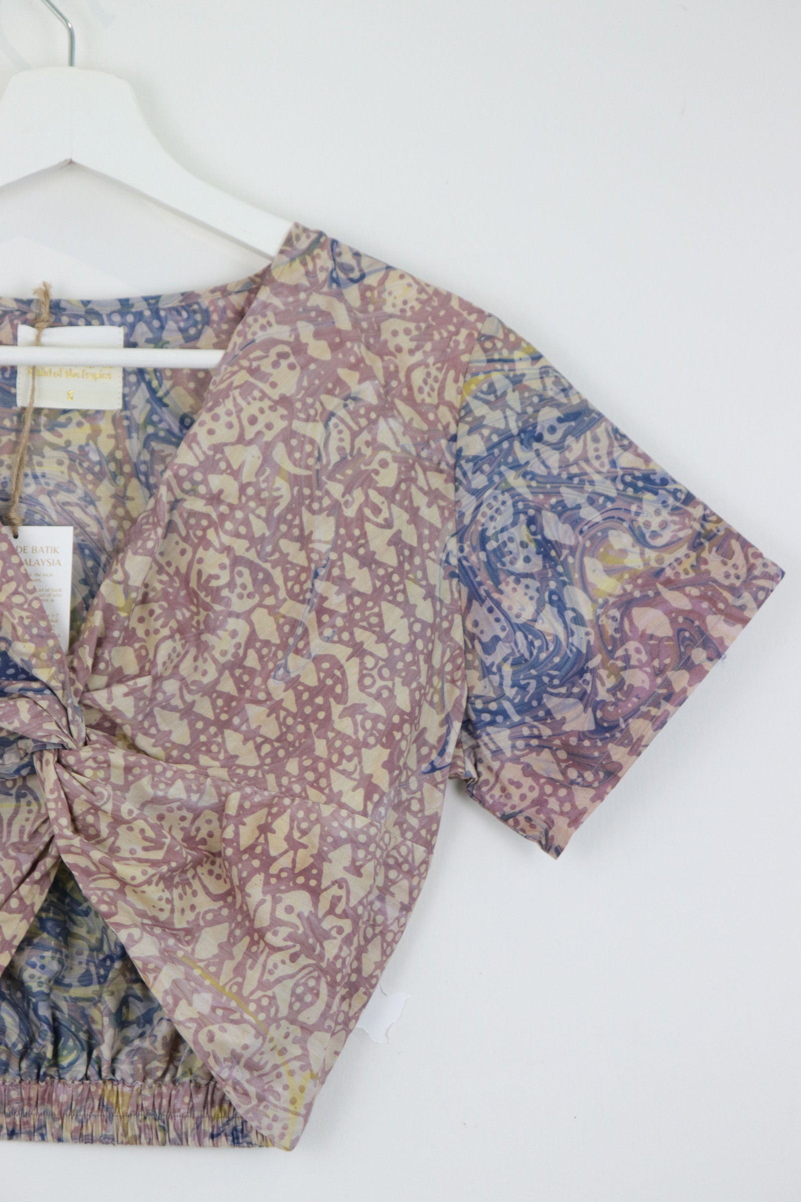 HandStamped Twisted Top - Yukari 