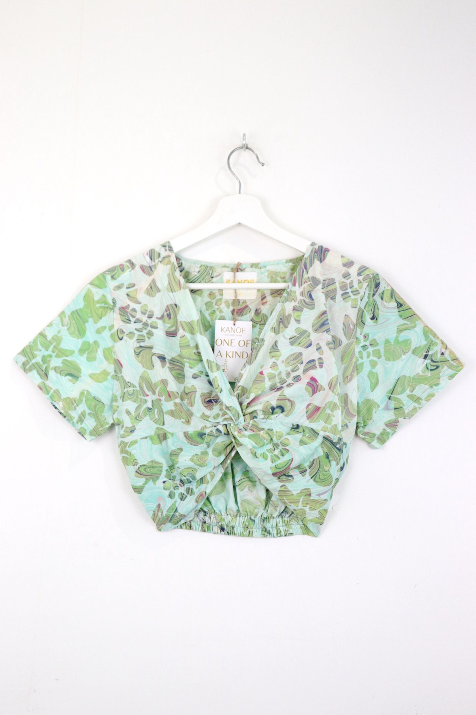 HandStamped Twisted Top - Fumika 