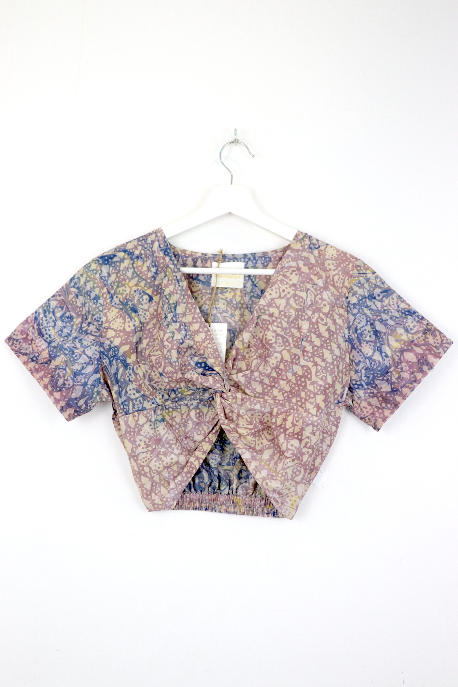 HandStamped Twisted Top - Yukari 