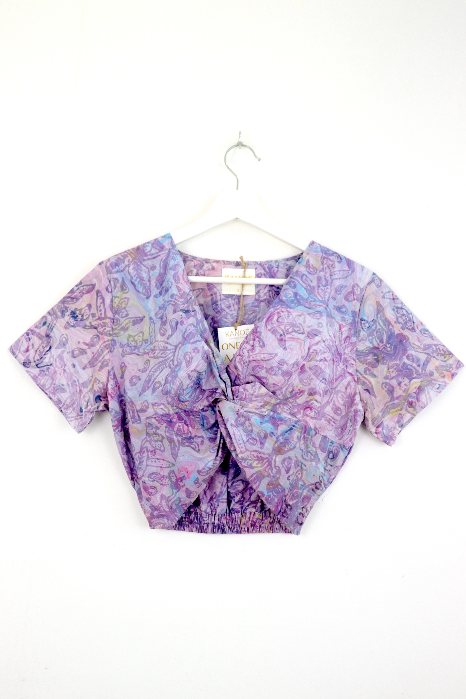 HandStamped Twisted Top - Twilight Bloom