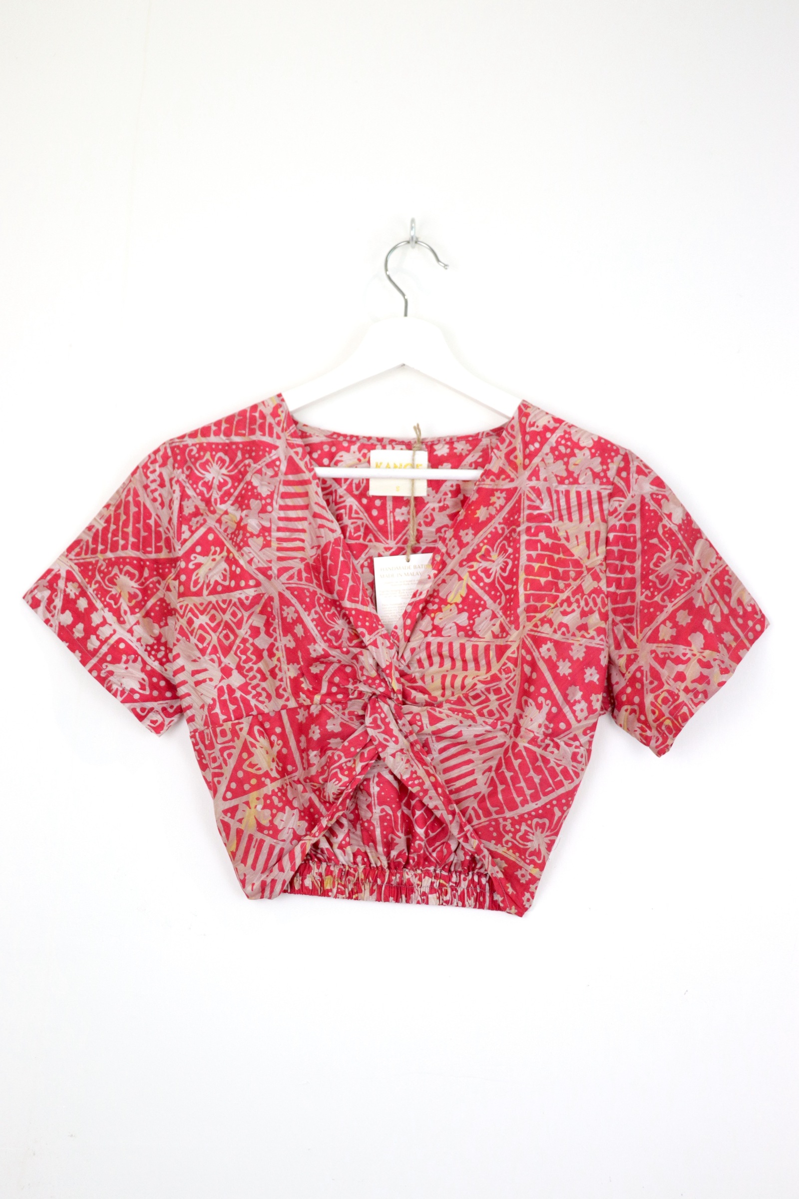 HandStamped Twisted Top - Fumika