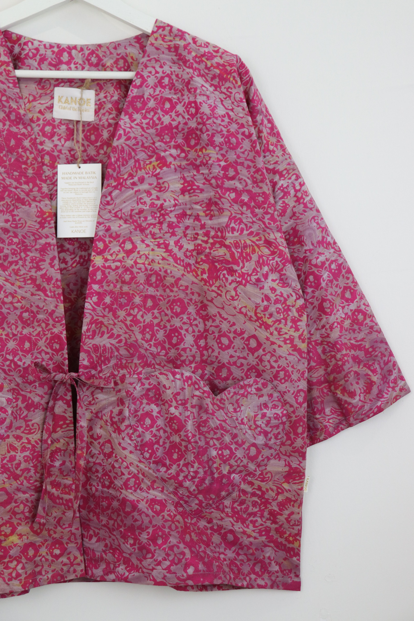 Kimono Basic Heart Pockets - Blush Horizon [ Handmade ]