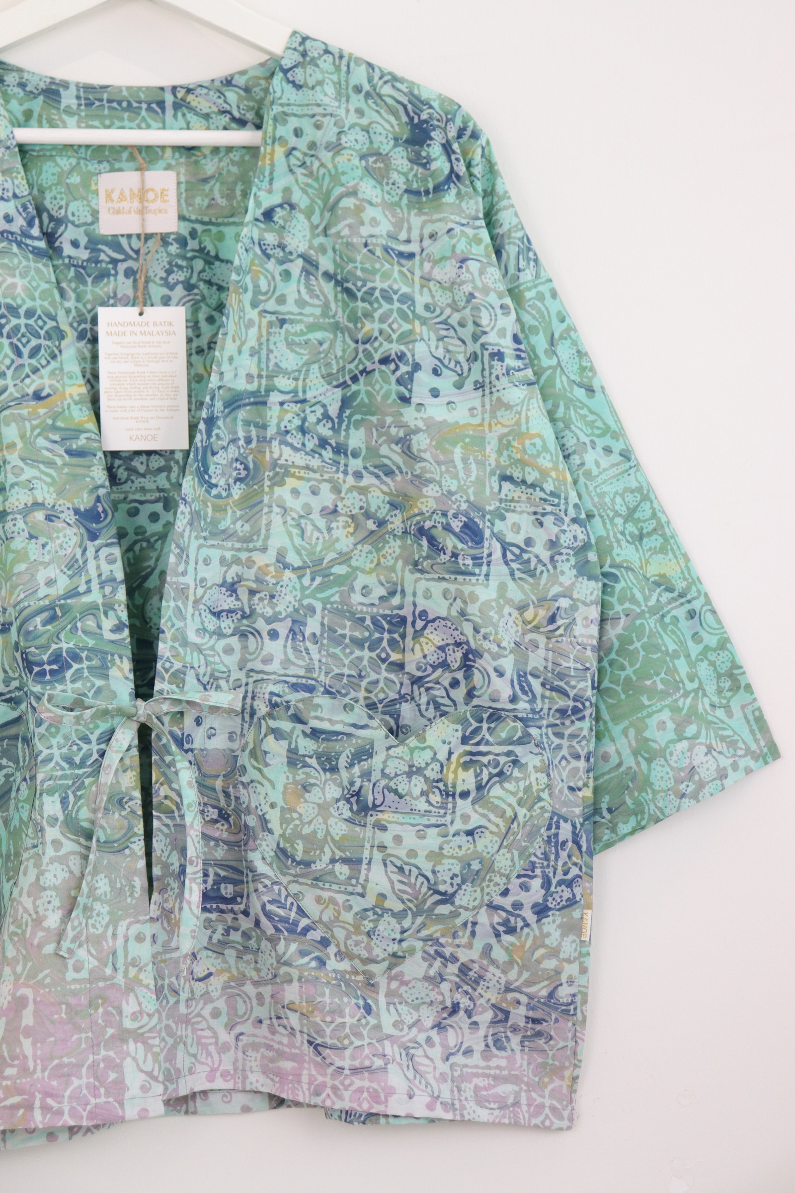 Kimono Basic Heart Pockets - Serenity Kiss [ Handmade Premium ]