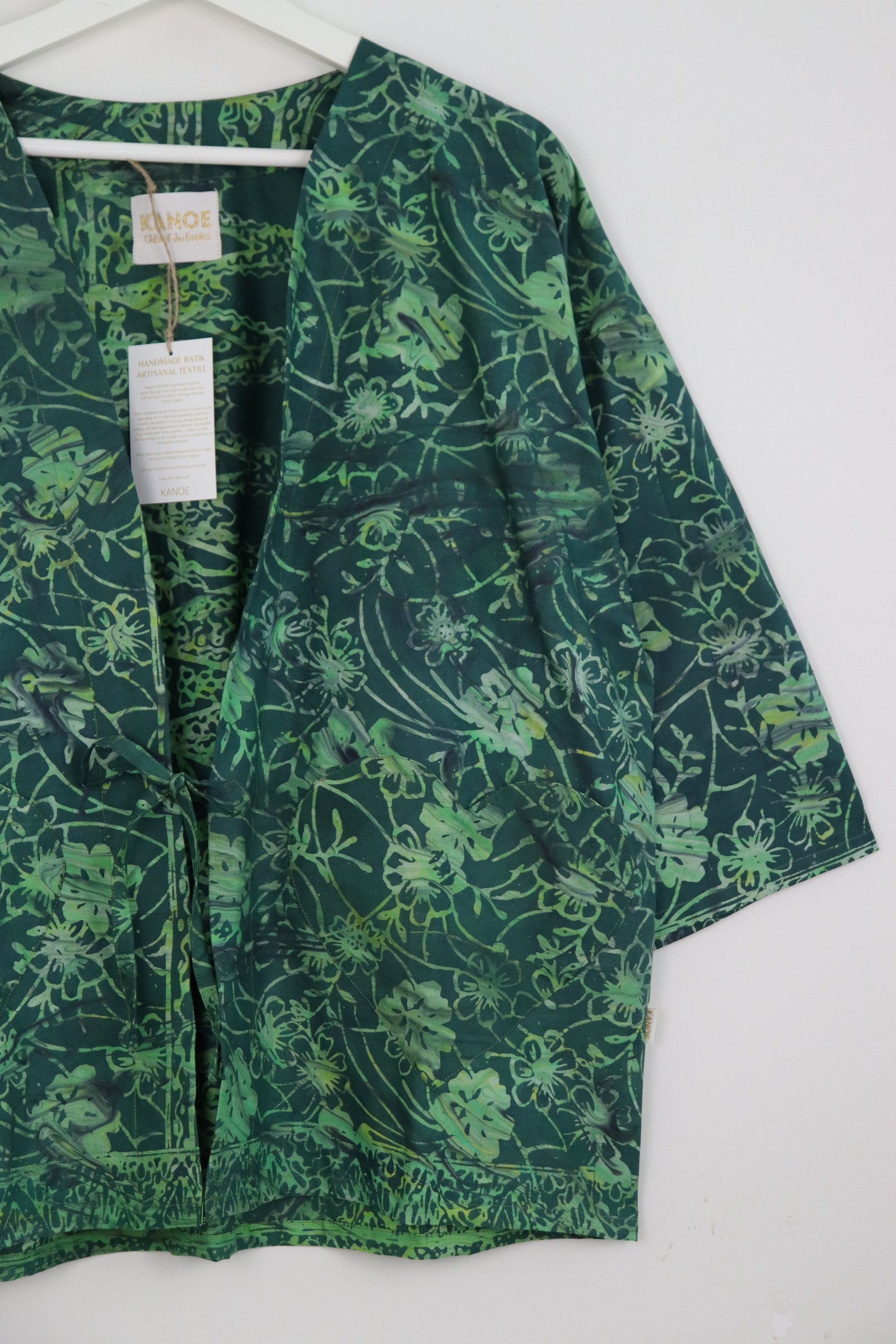 Kimono Basic Heart Pockets - Ethereal Vine [ Handmade ]