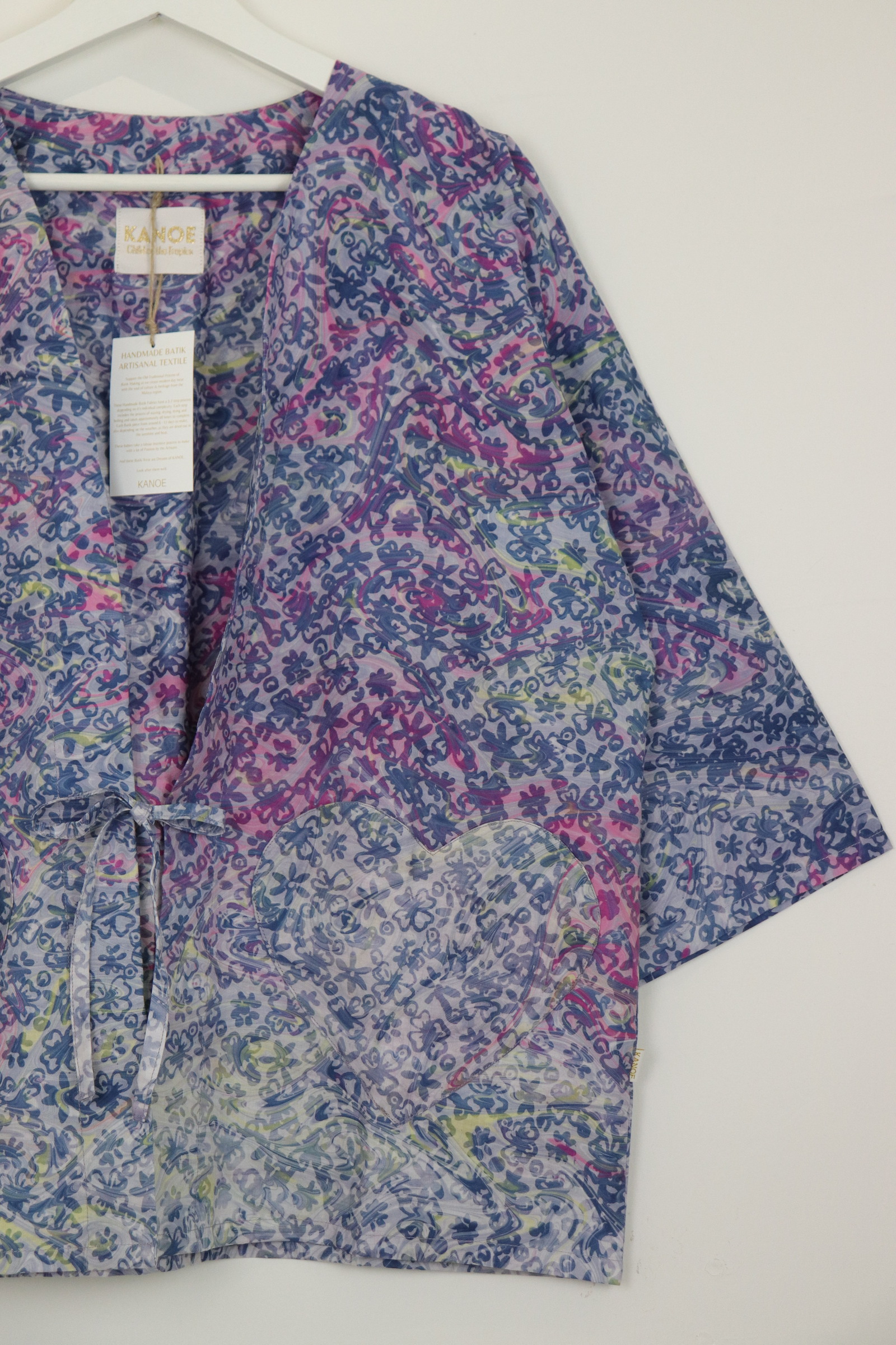 Kimono Basic Heart Pockets - Passion's Plum [ Handmade ]