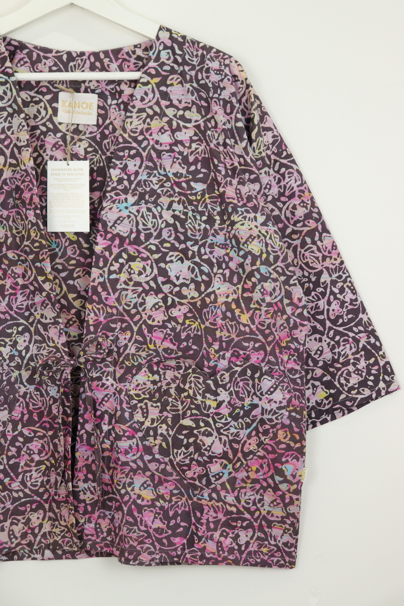Kimono Basic Heart Pockets - Chocolate Bliss [ Handmade ]