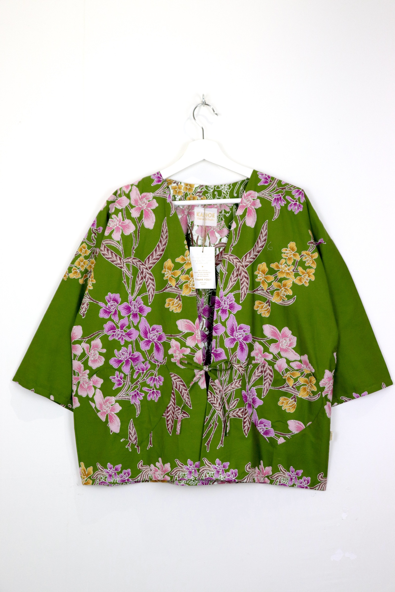 Kimono Basic Heart Pockets - Verdant Love