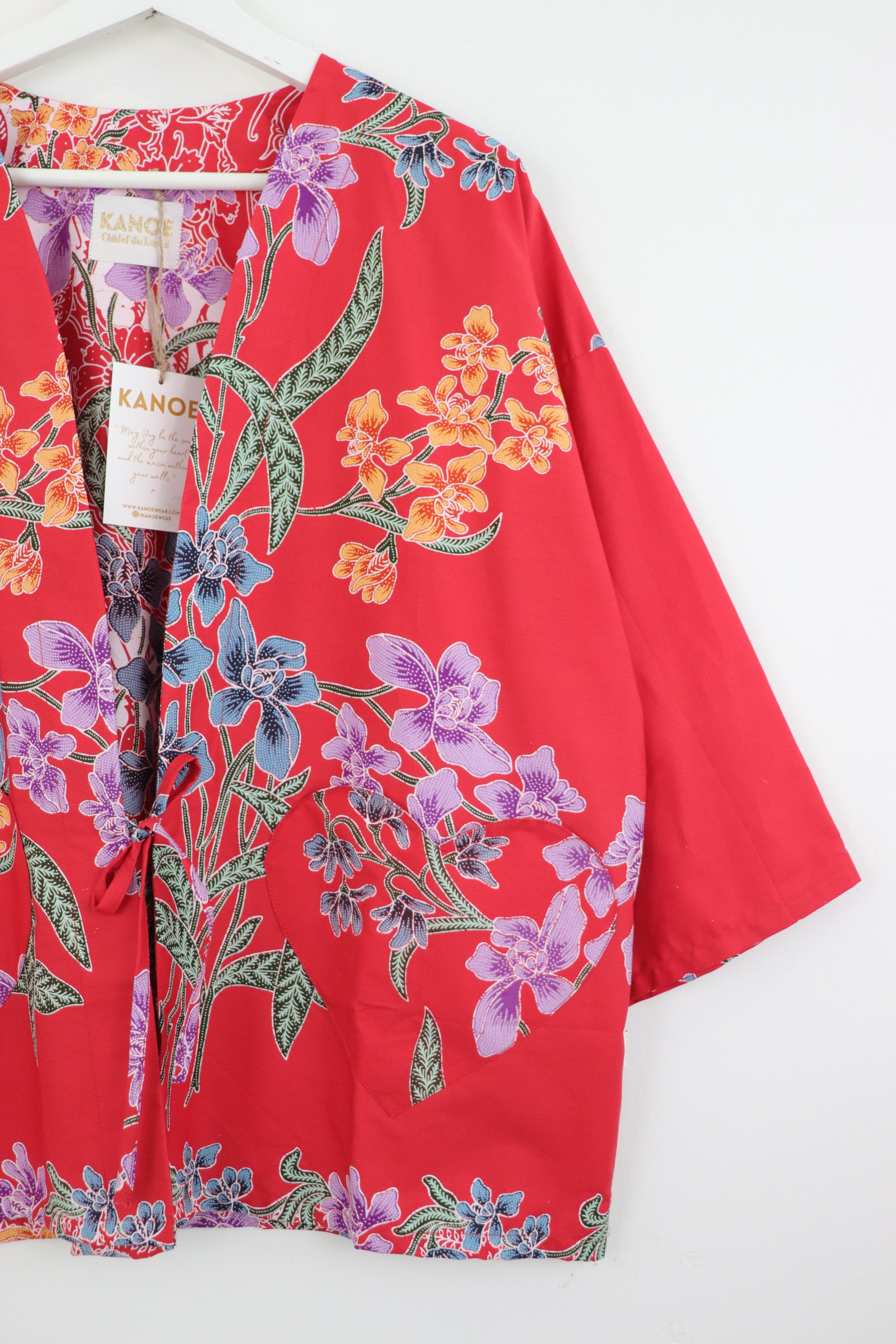 Kimono Basic Heart Pockets - Blazing Love