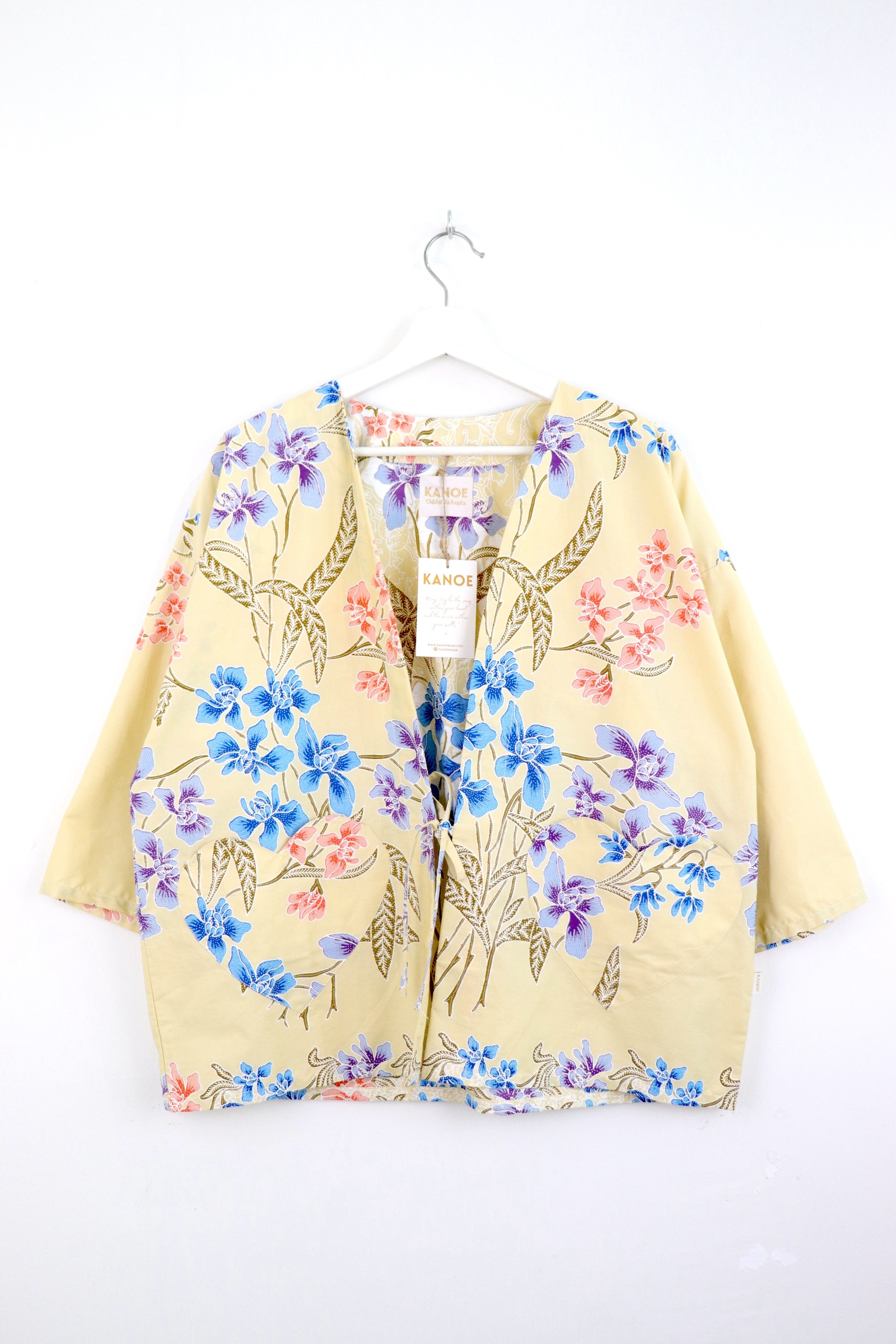Kimono Basic Heart Pockets - Lemonade Love