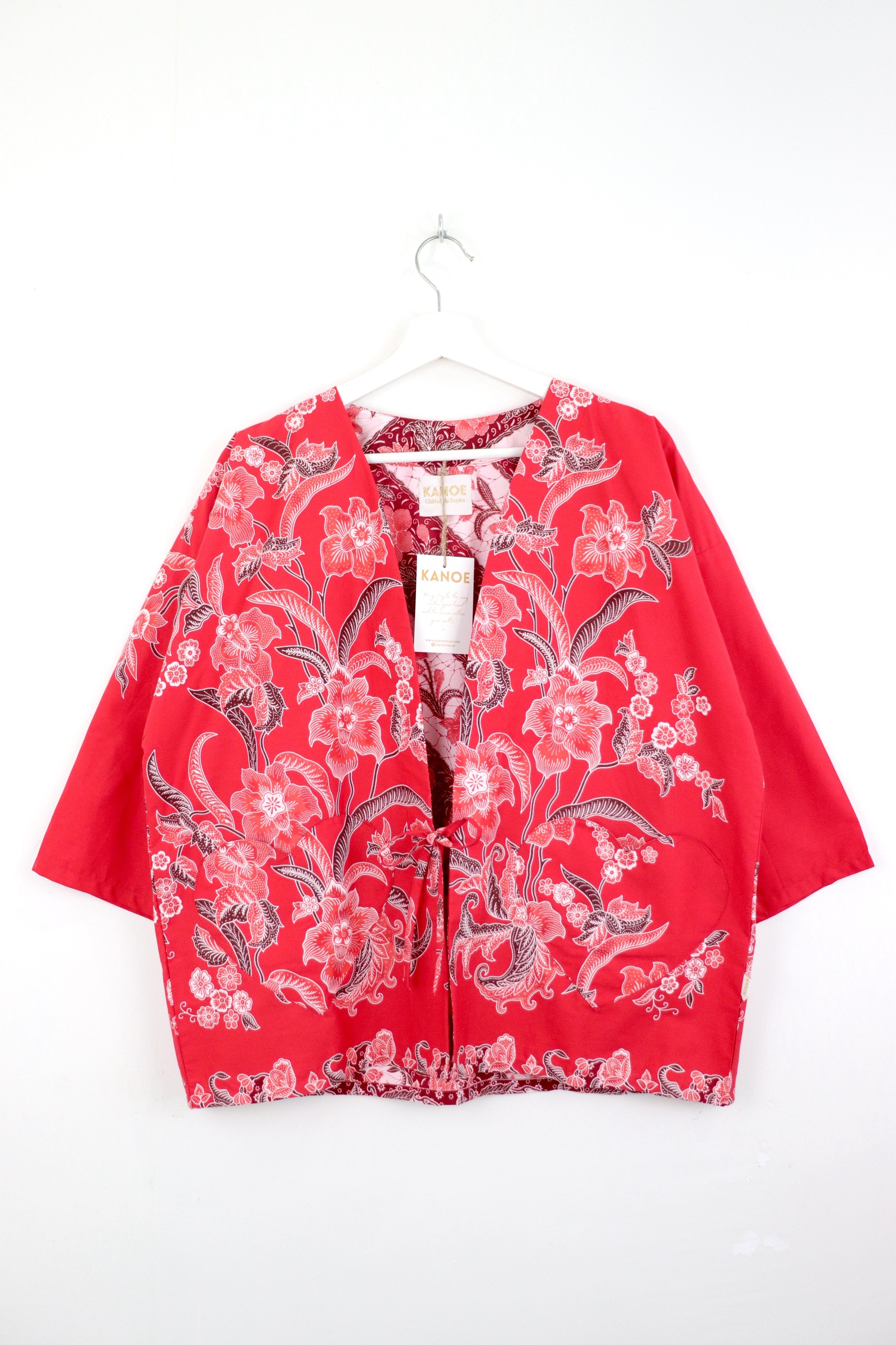 Kimono Basic Heart Pockets - Blazing Heart