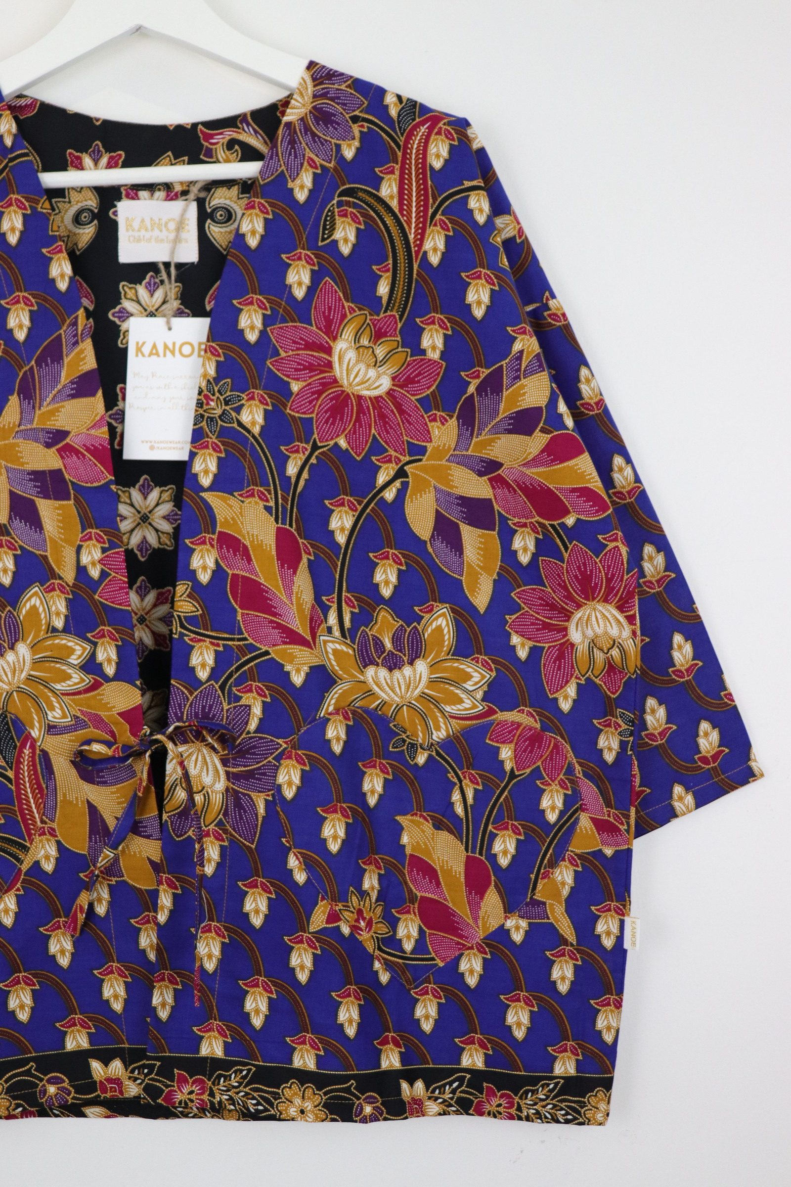Kimono Basic Heart Pockets - Aoi