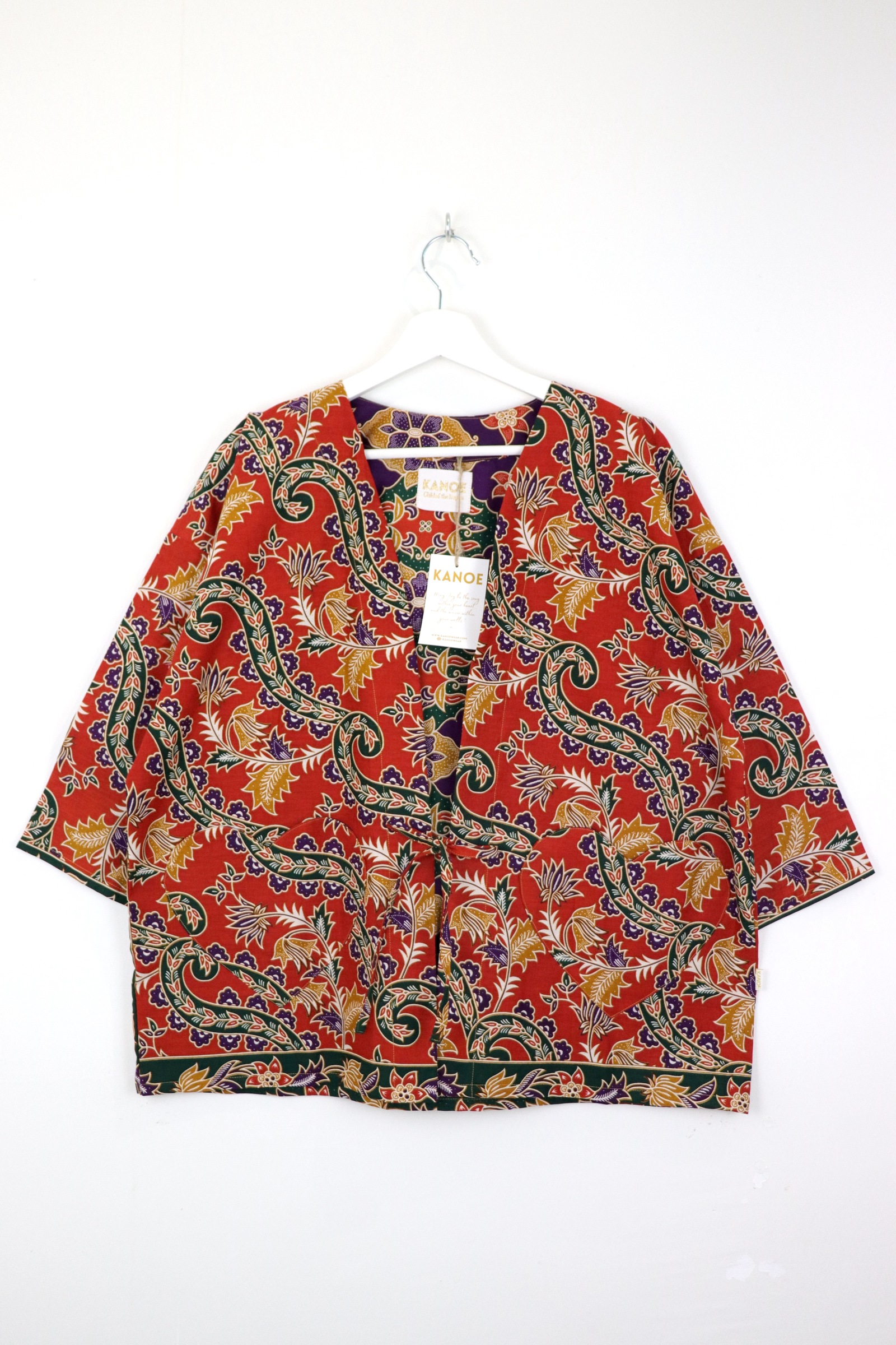 Kimono Basic Heart Pockets - Shiori