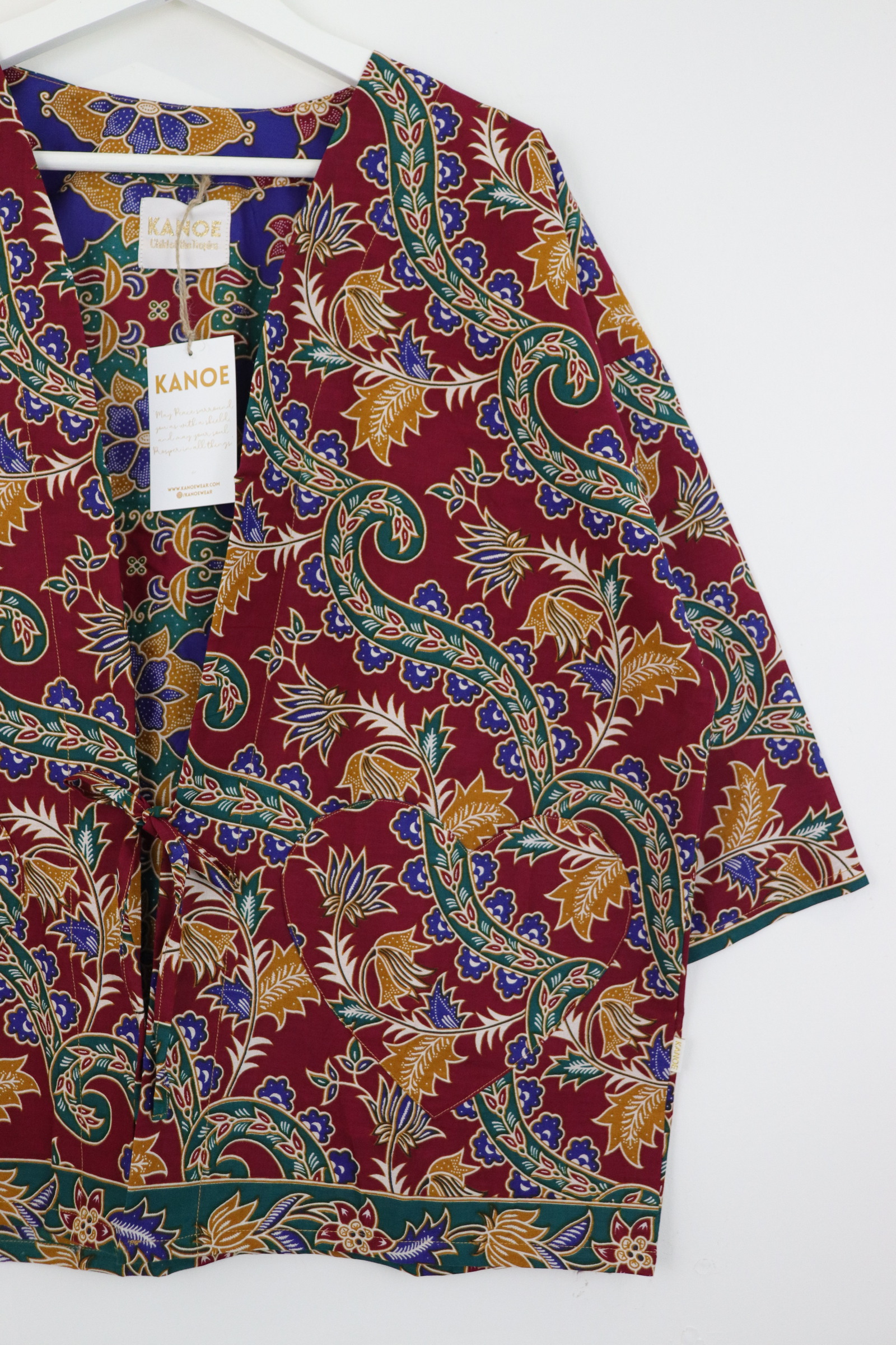 Kimono Basic Heart Pockets - Nishida