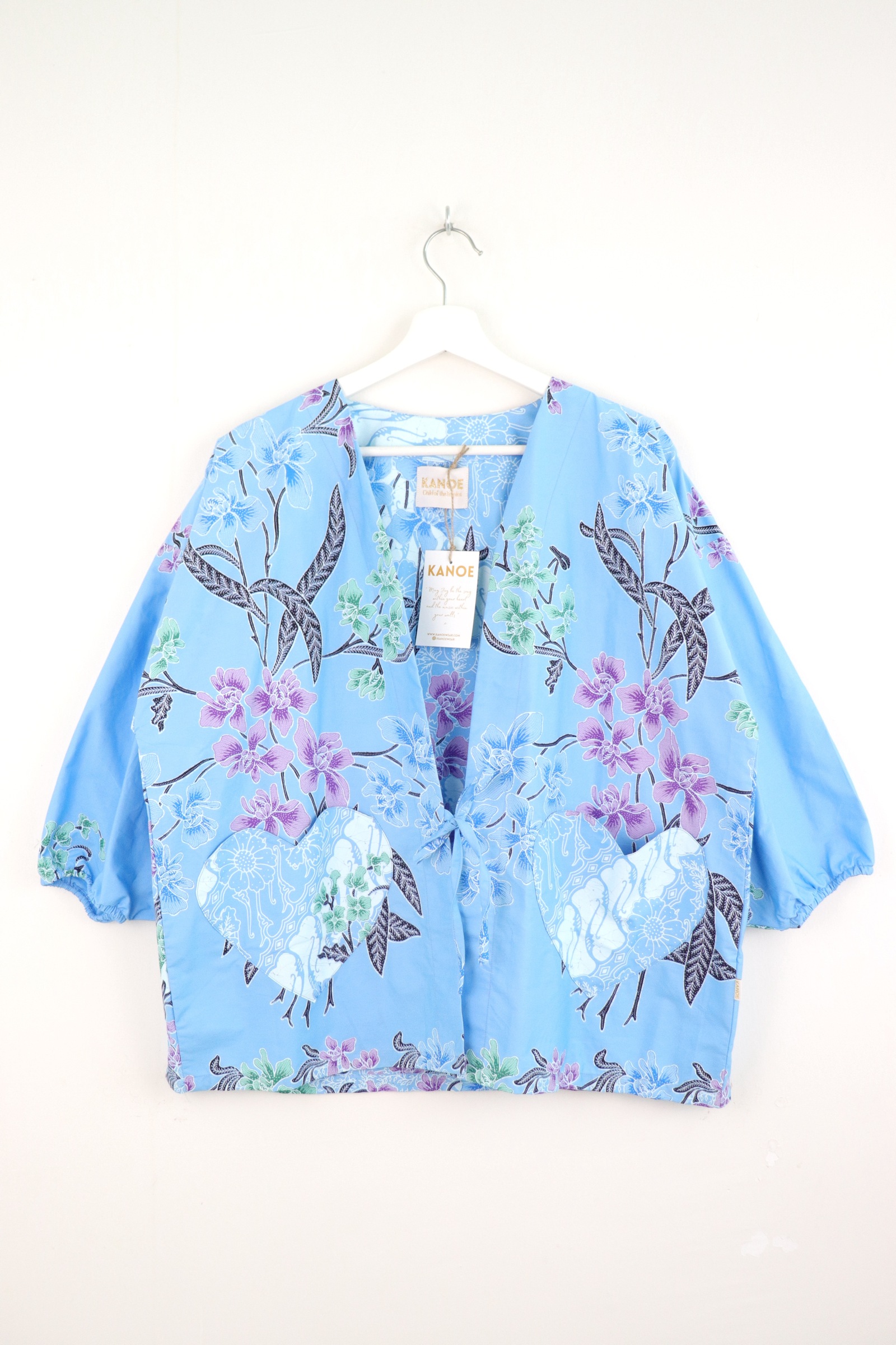 Kimono Signature Heart Pockets - Ocean's Heart