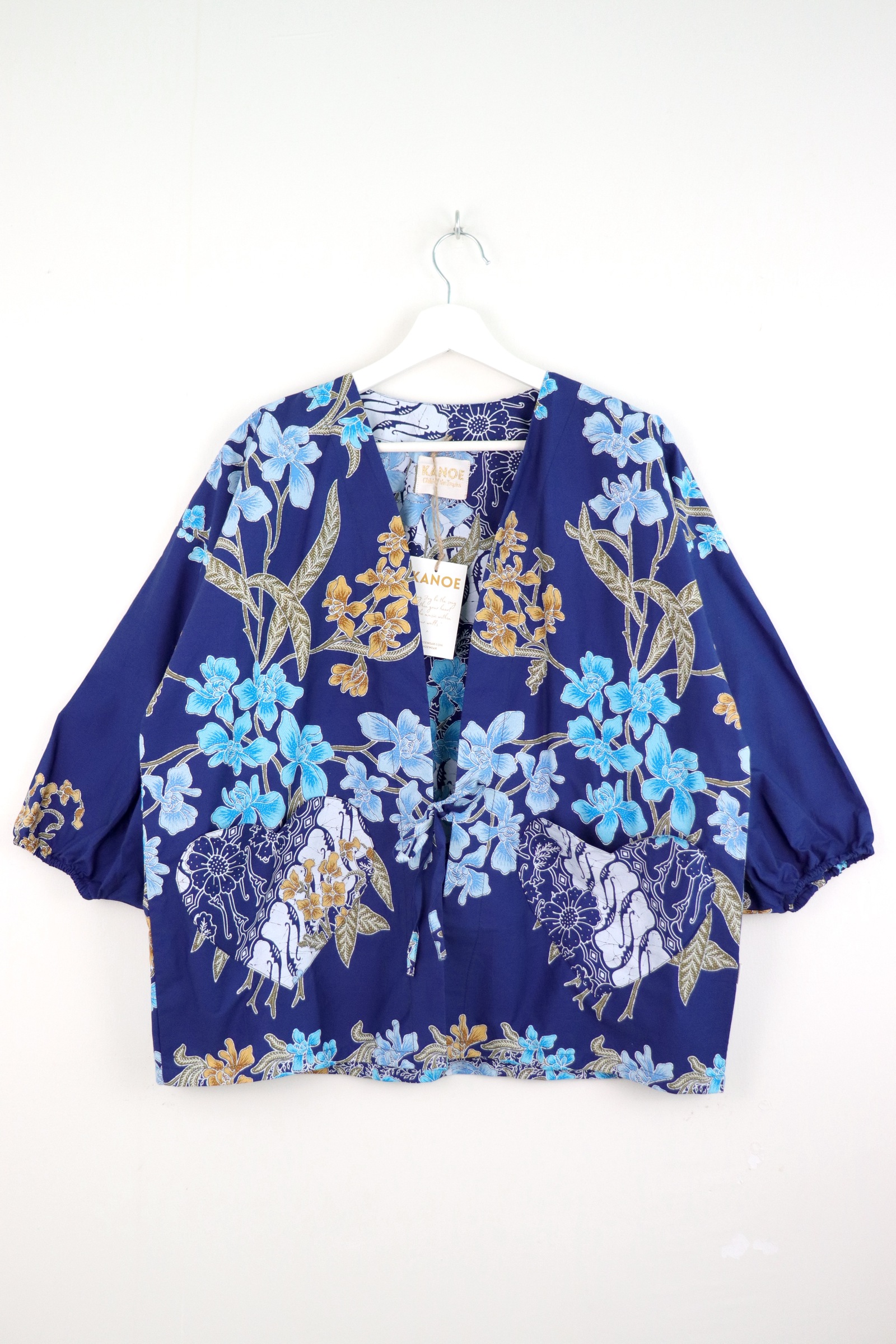 Kimono Signature Heart Pockets - Iris Sky