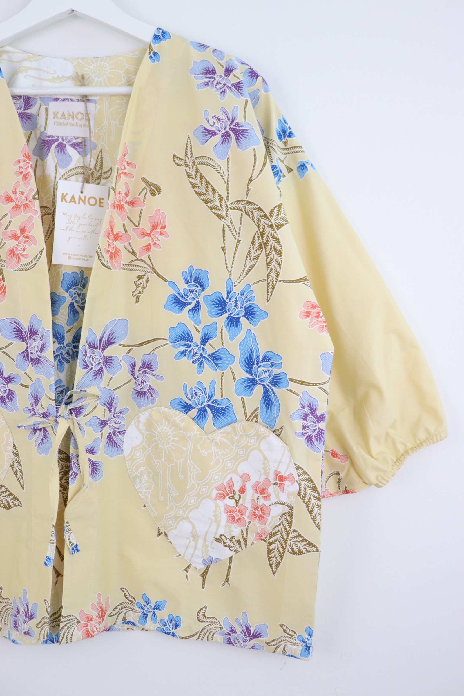 Kimono Signature Heart Pockets - Lemon Kiss
