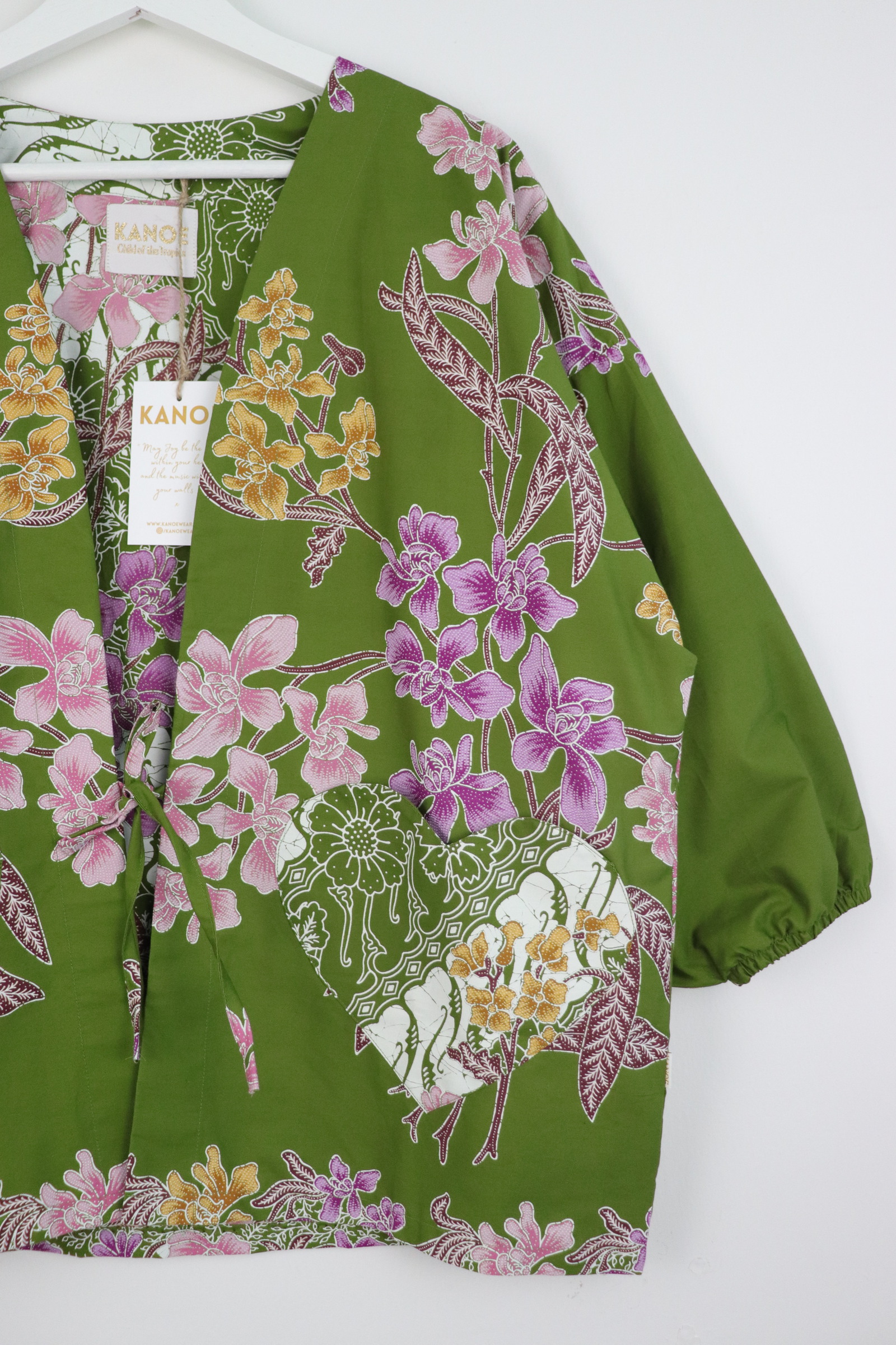 Kimono Signature Heart Pockets - Forest Kiss