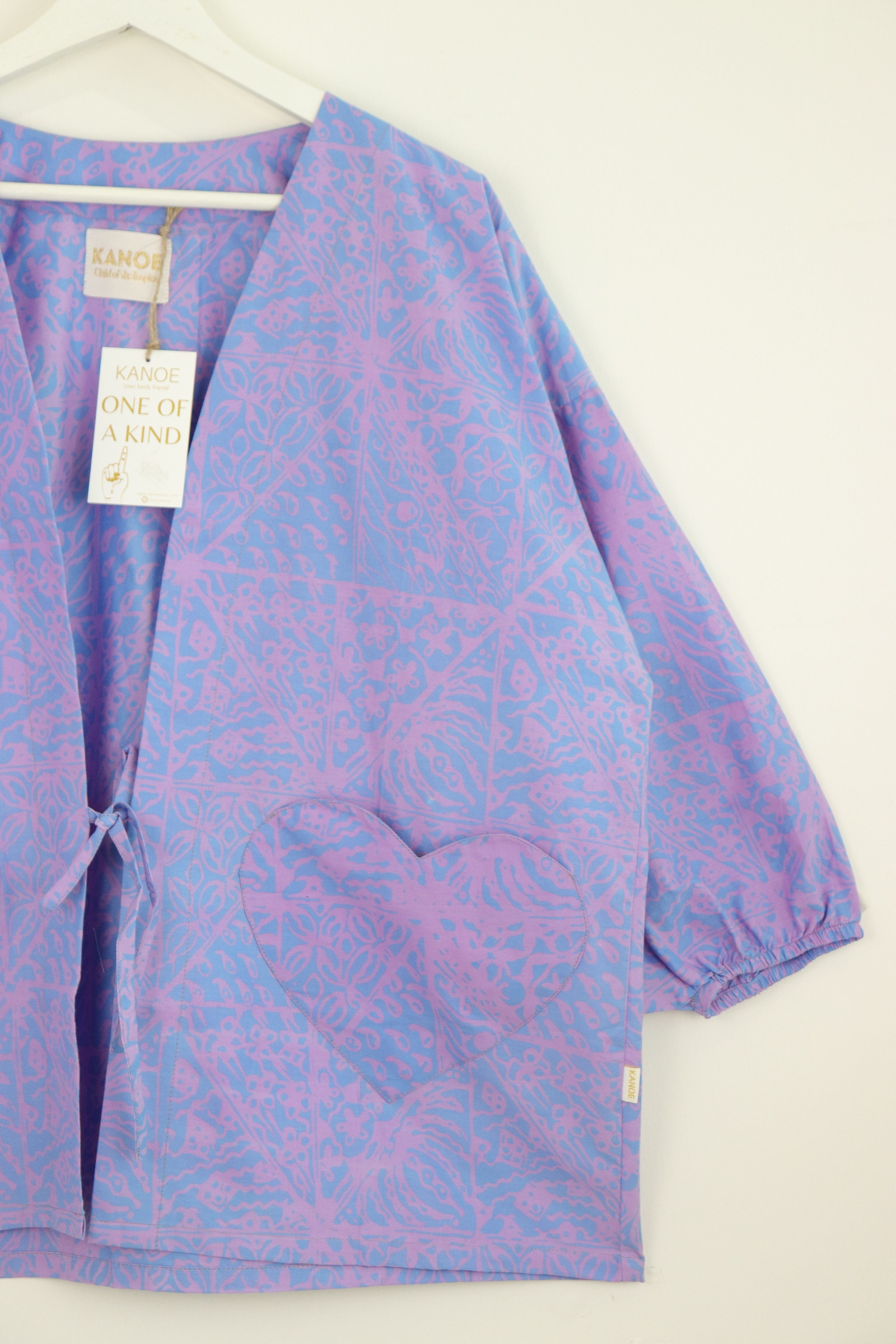 Kimono Signature Heart Pockets - Lavender Dew [ Handmade ]