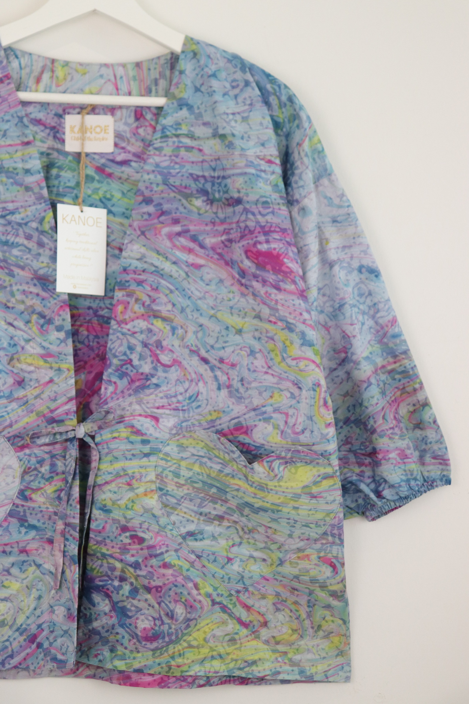 Kimono Signature Heart Pockets - Winter Swirl [ Handmade Premium ]