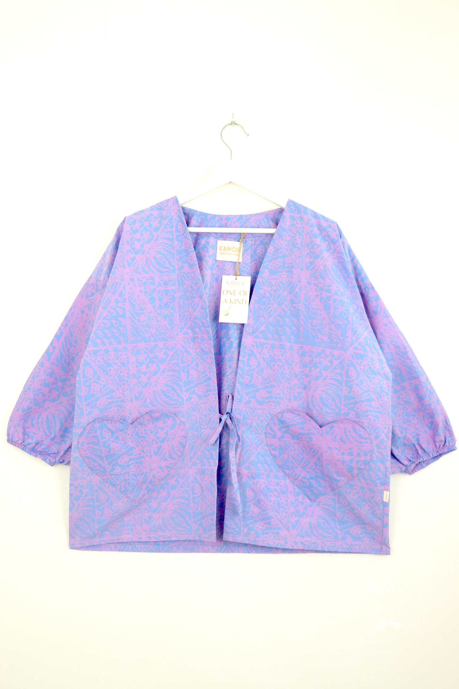 Kimono Signature Heart Pockets - Lavender Dew [ Handmade ]