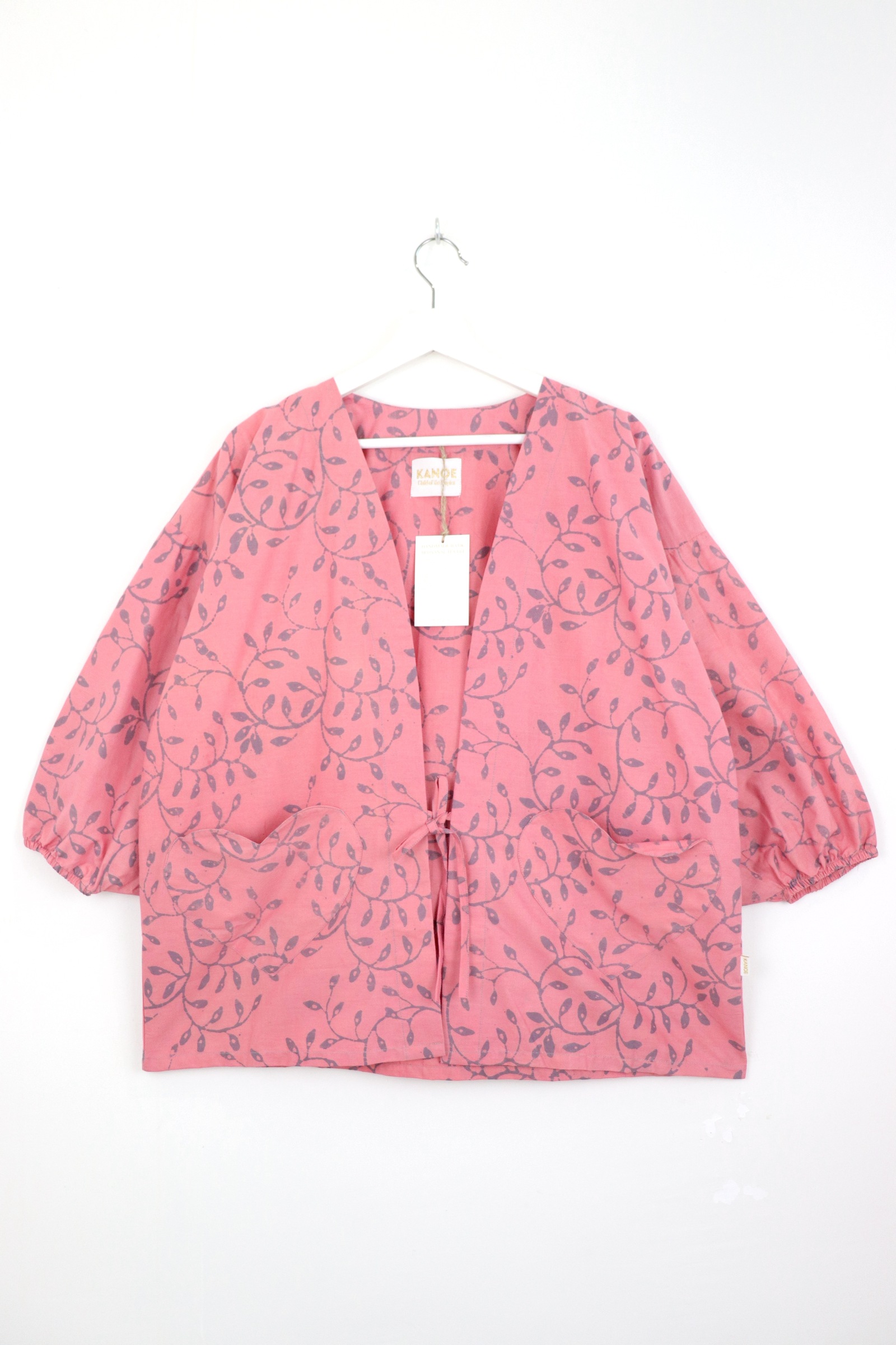 Kimono Signature Heart Pockets - Peachy Love [ Handmade ]