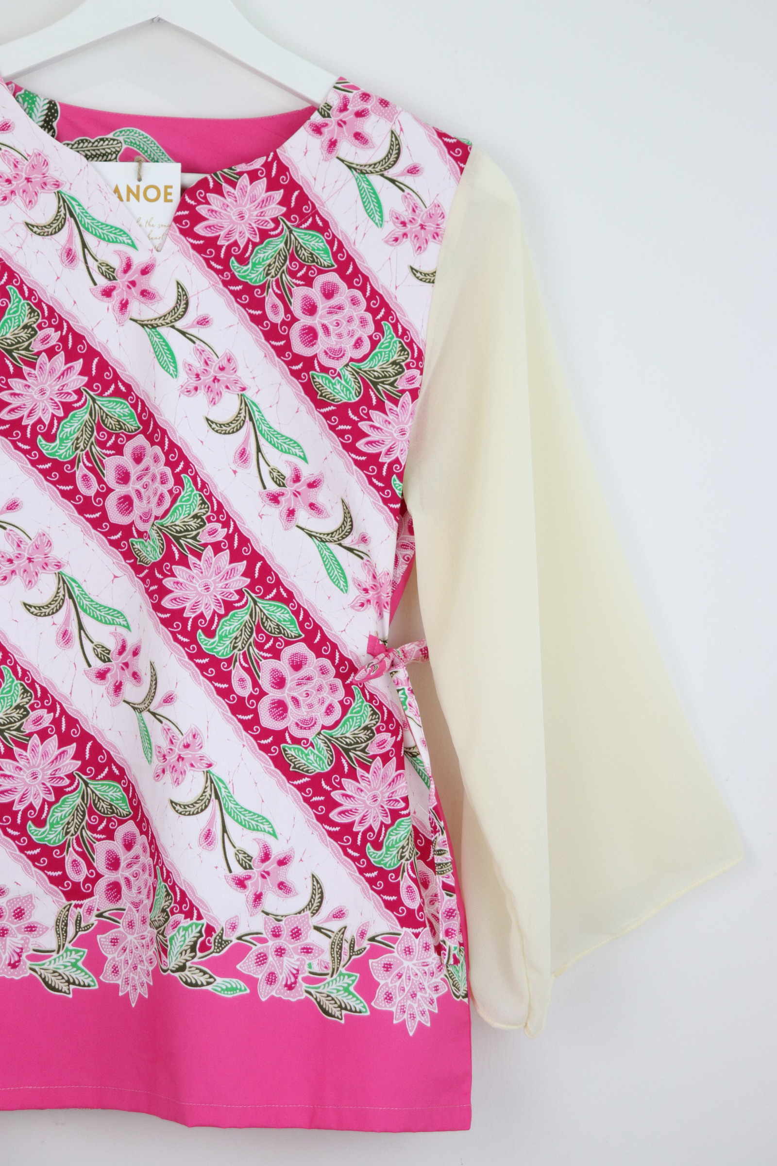 Kedah Crescent Sheer Top - Royal Rose [ M ]