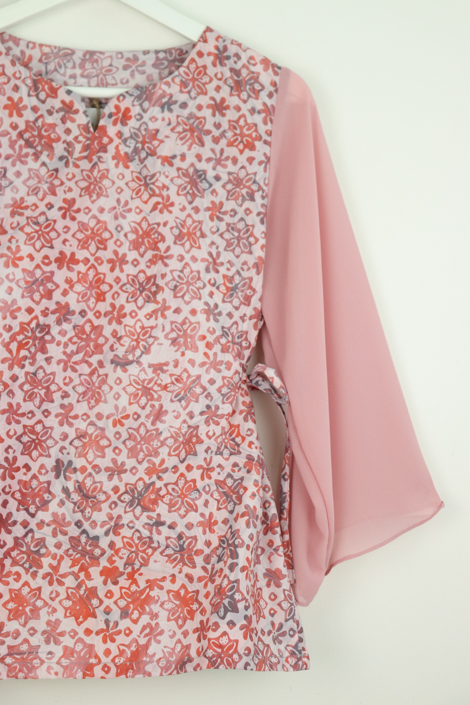 Kedah Crescent Sheer Top - Petal Dream [ HandMade ] [ S ]