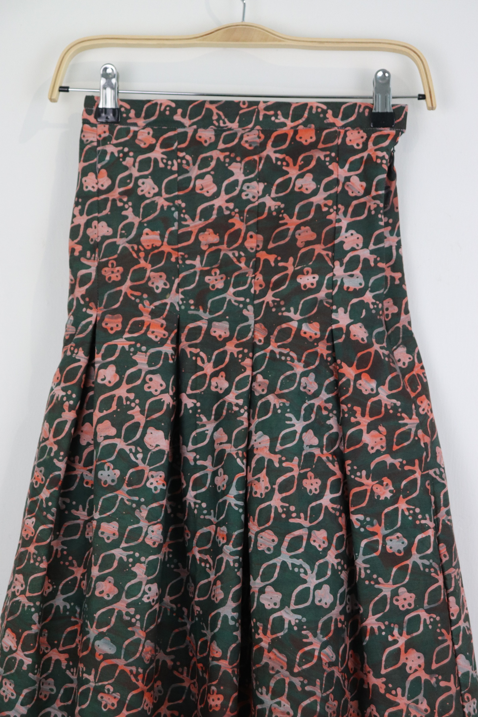Batik Pleated Skirt - Tranquil Dream [HandMade] [ S ] 