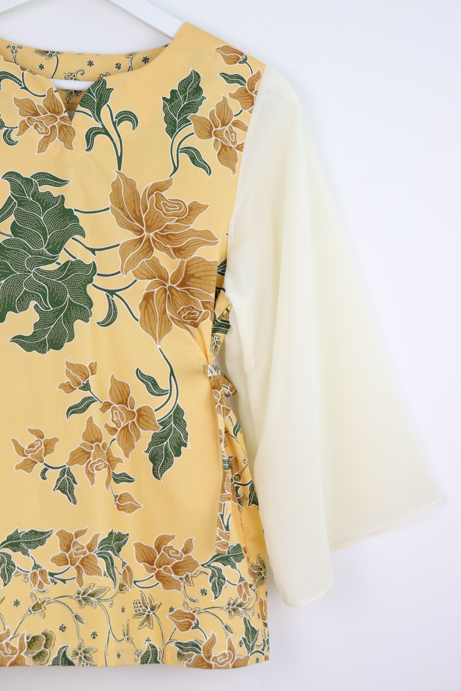 Kedah Crescent Sheer Top - Chrysanthemum Garden