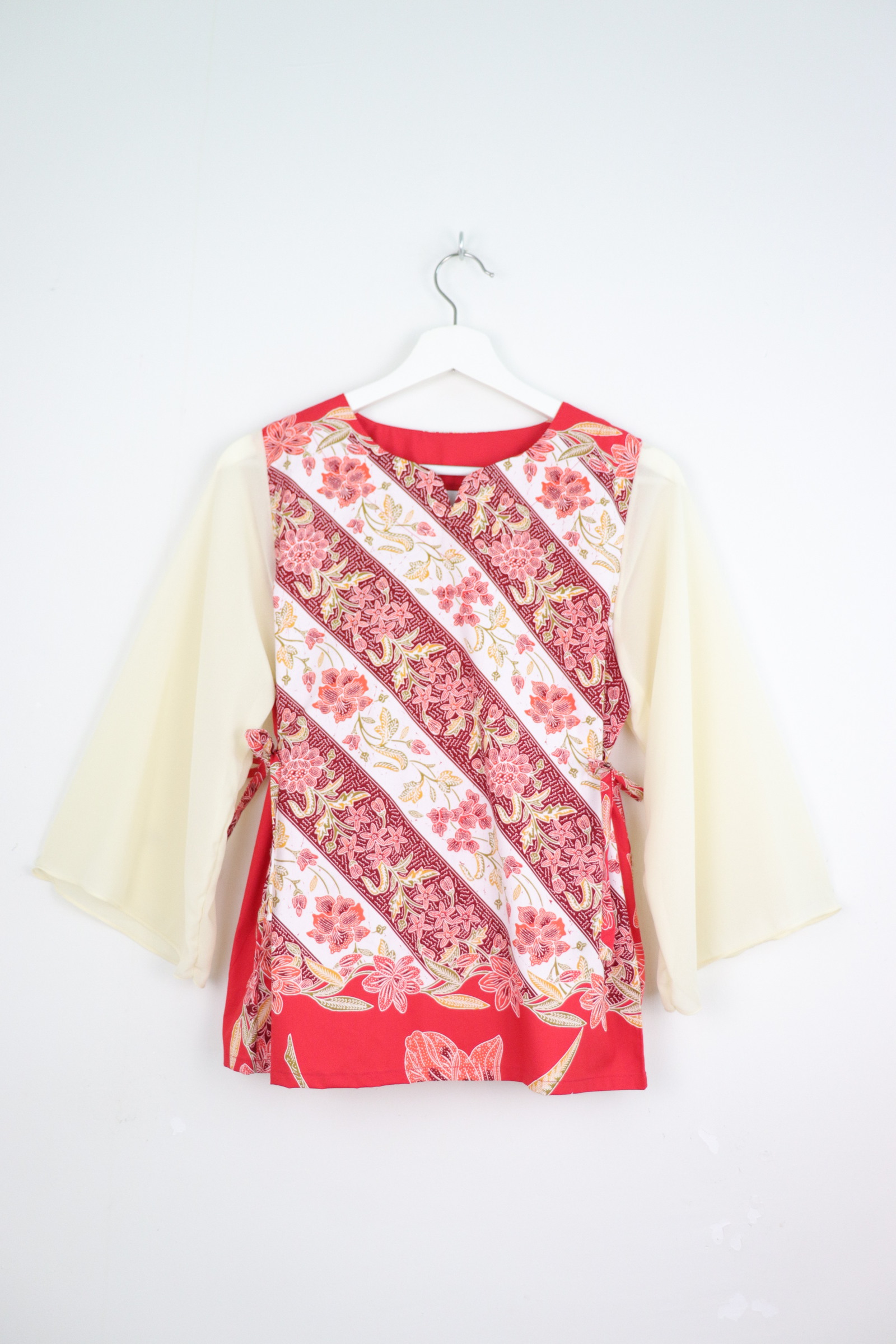 Kedah Crescent Sheer Top - Red Royale [ M ]