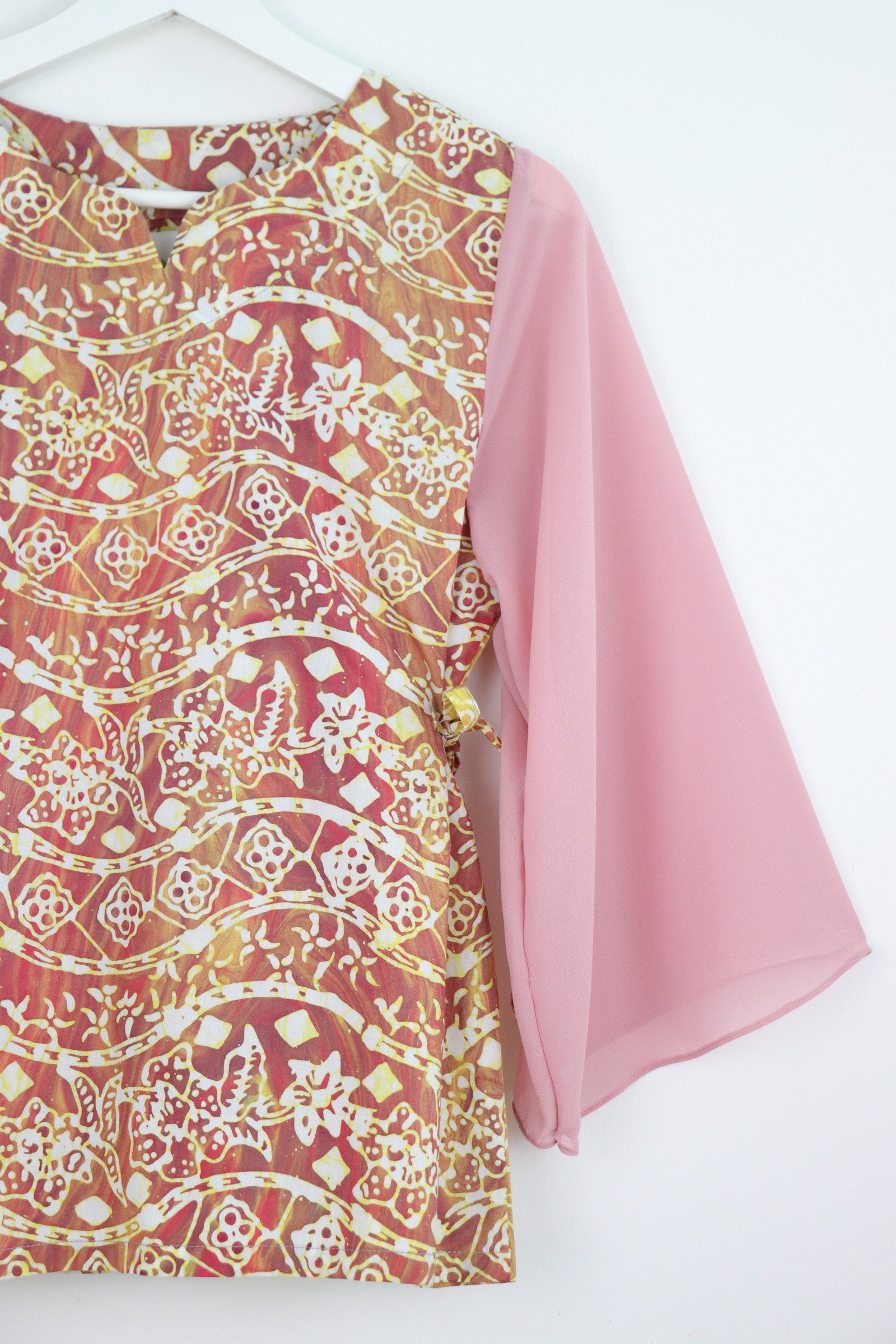 Kedah Crescent Sheer Top - Hazel Drift [HandMade]